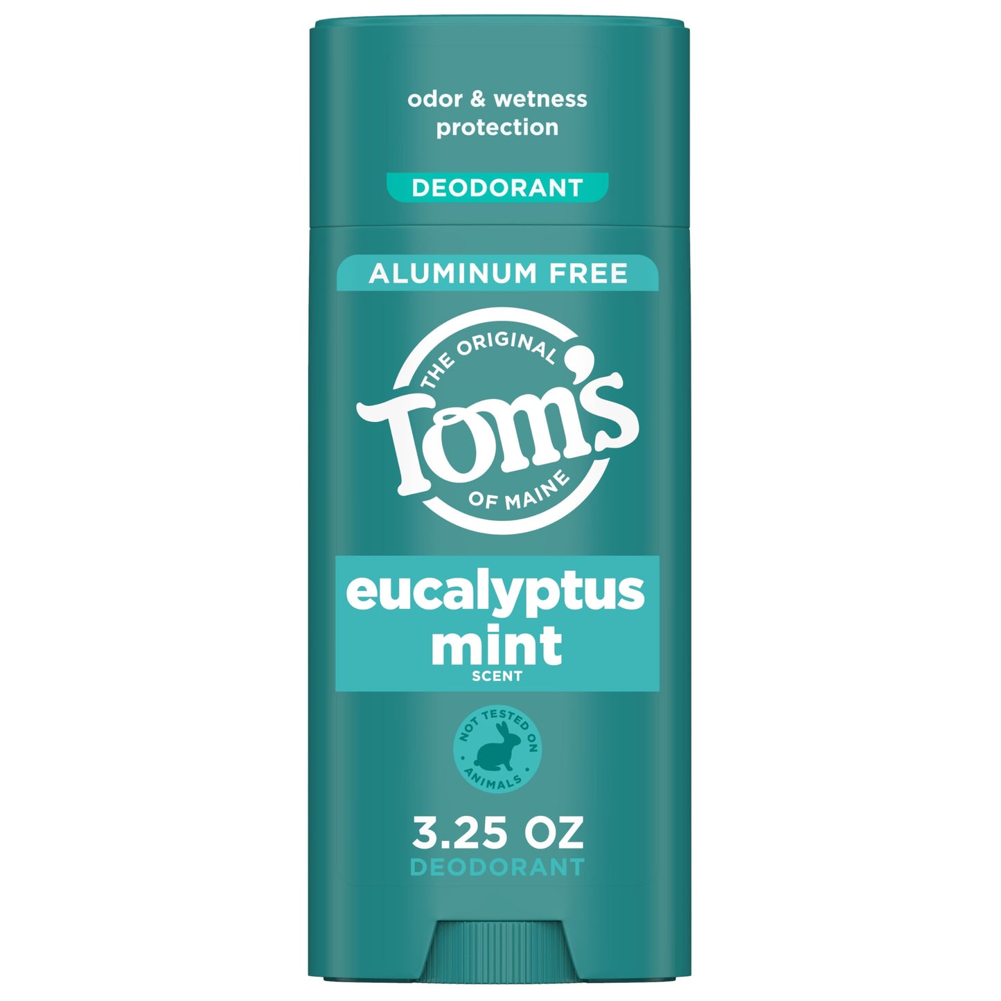 Tom’s of Maine Eucalyptus Mint Aluminum Free Natural Deodorant For Women & Men - Goes on Clear - Odor & Wetness Protection - Naturally Derived Beauty and Personal Care Tom's of Maine