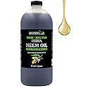 GreenIVe 100% Organically Grown Neem Oil, Cold-Pressed Virgin, Pure & Natural, 32 oz - Ideal for Gardening, Skin Care, Hair Care & Pet Care Beauty & Personal Care GreenIVe