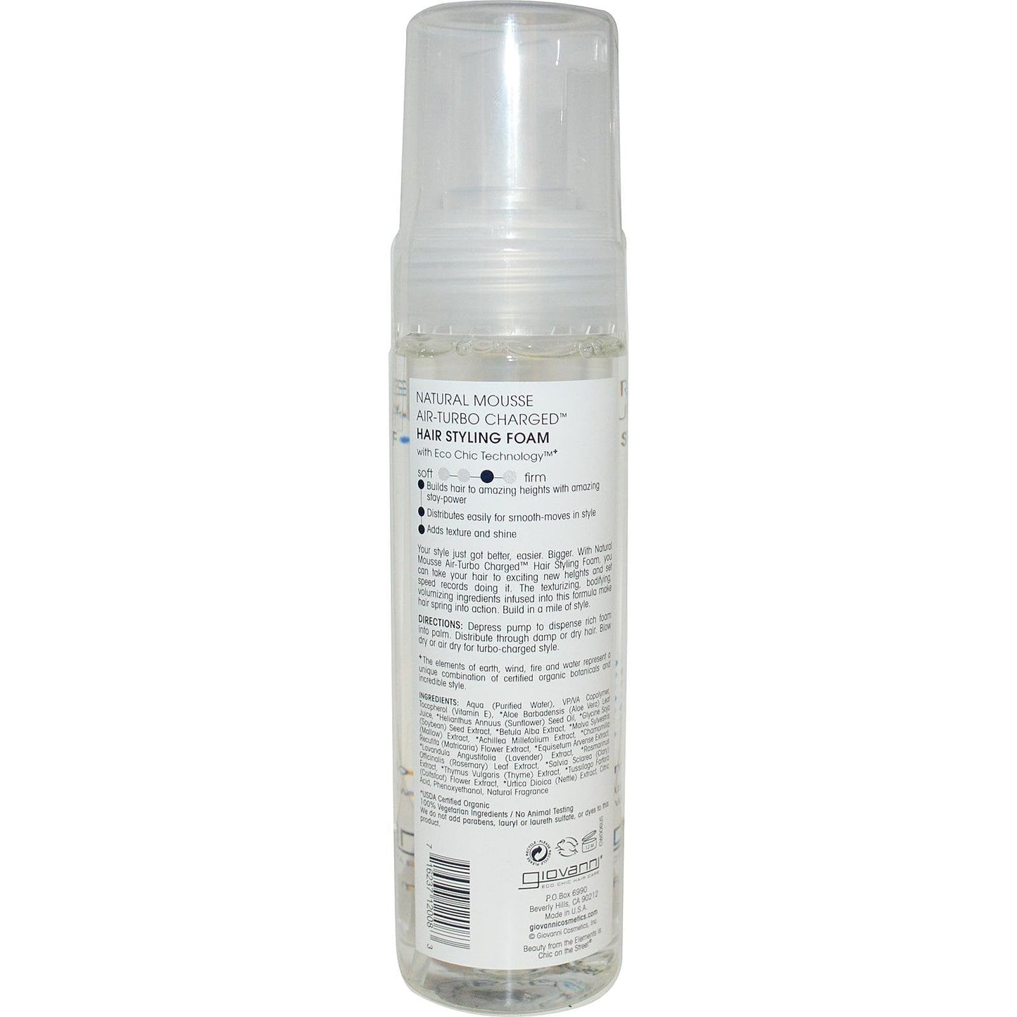 Giovanni Cosmetics Mousse NTRL Styling Beauty & Personal Care GIOVANNI