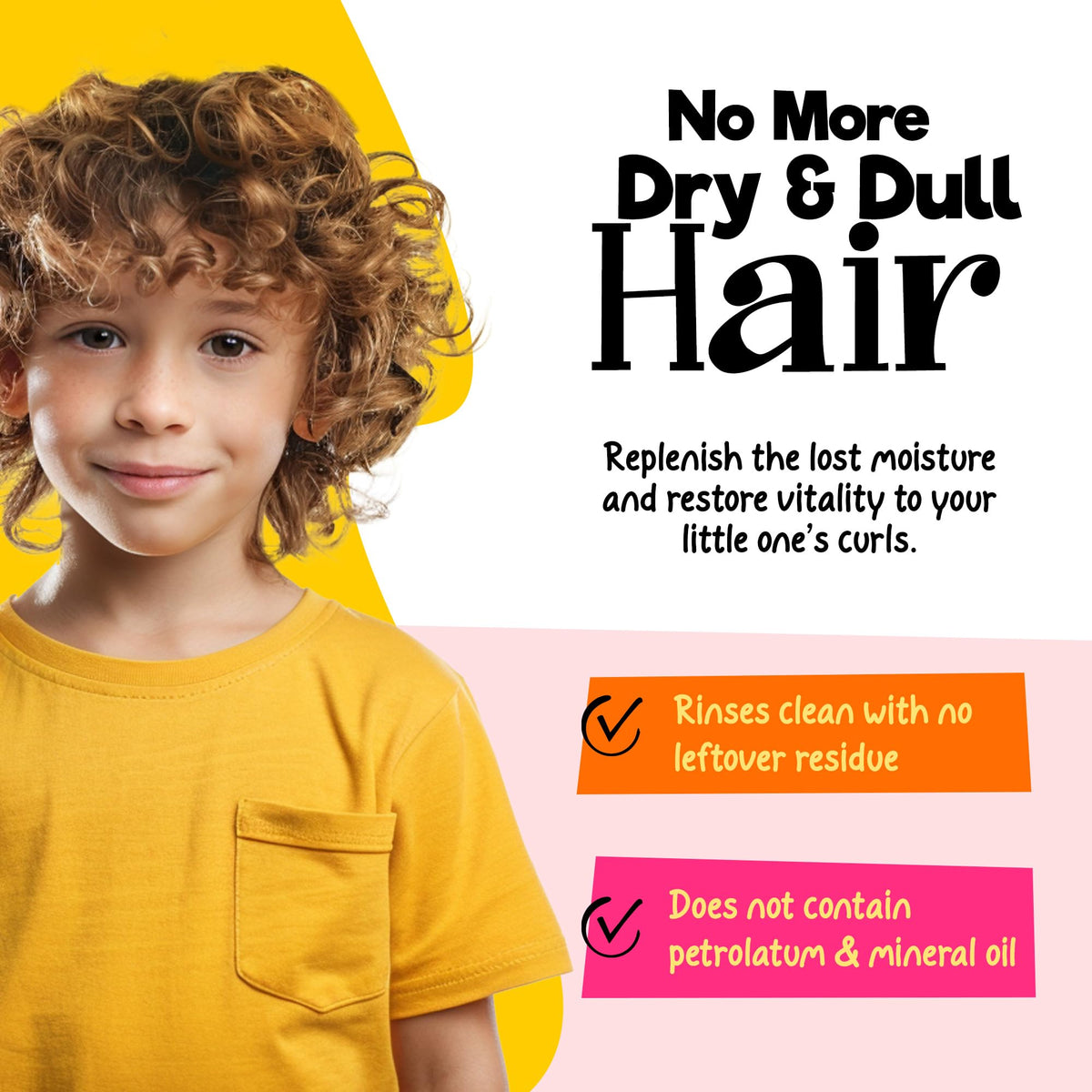 CurlyKids Mixed HairCare Custard for Kids - Lightweight Curl Defining Custard for Curly, Coily, Kinky & Wavy Hair - Frizz Control, Moisturizing Beauty & Personal Care CurlyKids