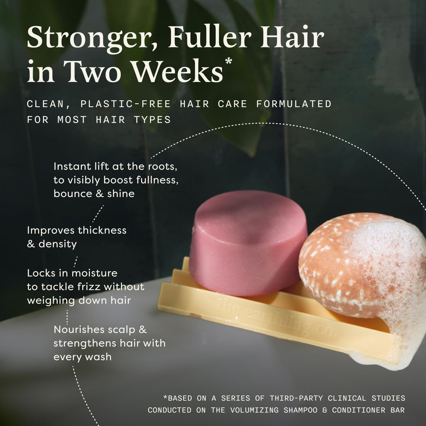 The Earthling Co. Shampoo & Conditioner Bar Set - Promote Hair Growth, Strengthen & Volumize All Types - Paraben & Sulfate Free Formula With Natural Beauty & Personal Care The Earthling Co.