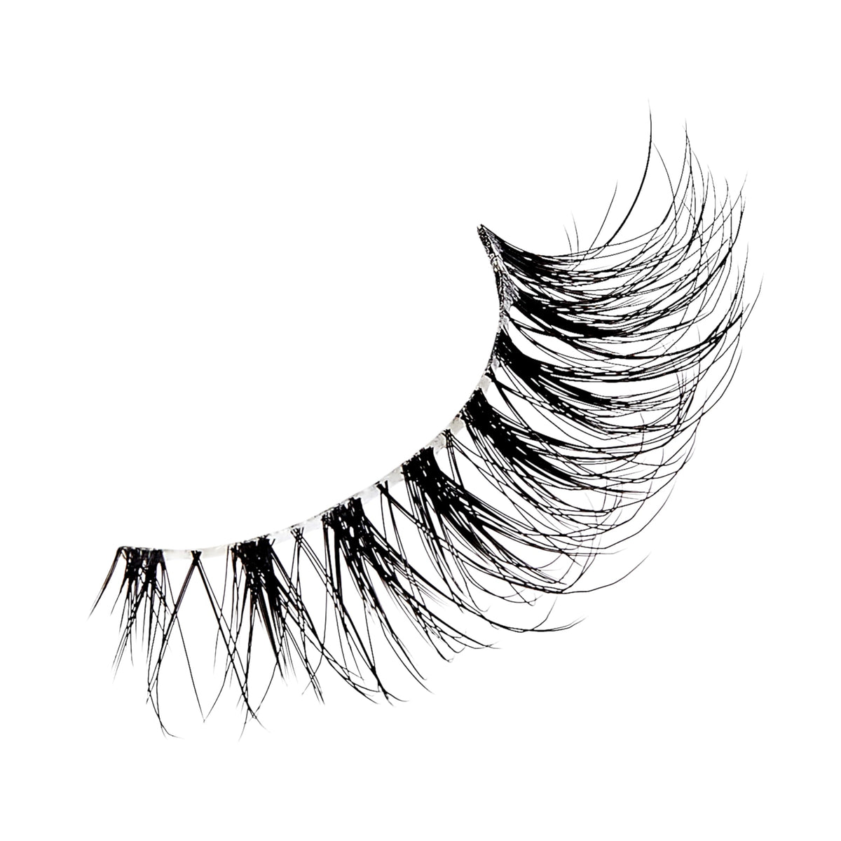 Kiss The New Natural, False Eyelashes, 'Wide Slacks', 12mm, Includes 4 Pairs Of Lashes, Easy to Apply, Reusable Lash Clusters