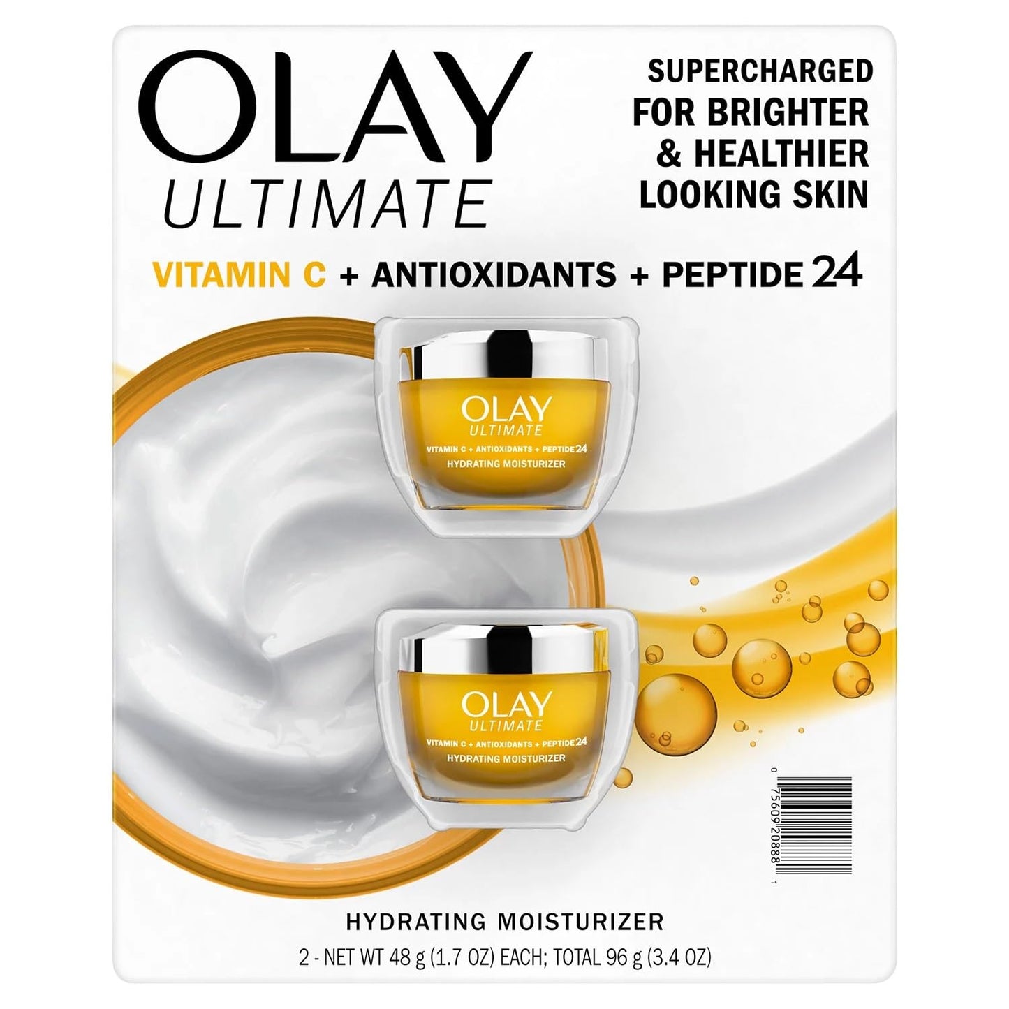 Olay Ultimate Vitamin C + Antioxidants + Peptide 24 Moisturizer, 1.7 Oz (2 Pack) Beauty & Personal Care Olay