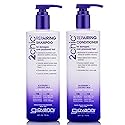 GIOVANNI 2chic Ultra-Repairing Shampoo & Conditioner Set - For Damaged, Over-Processed Hair, Helps Restore Hair's Natural Elasticity, Blackberry Beauty & Personal Care GIOVANNI