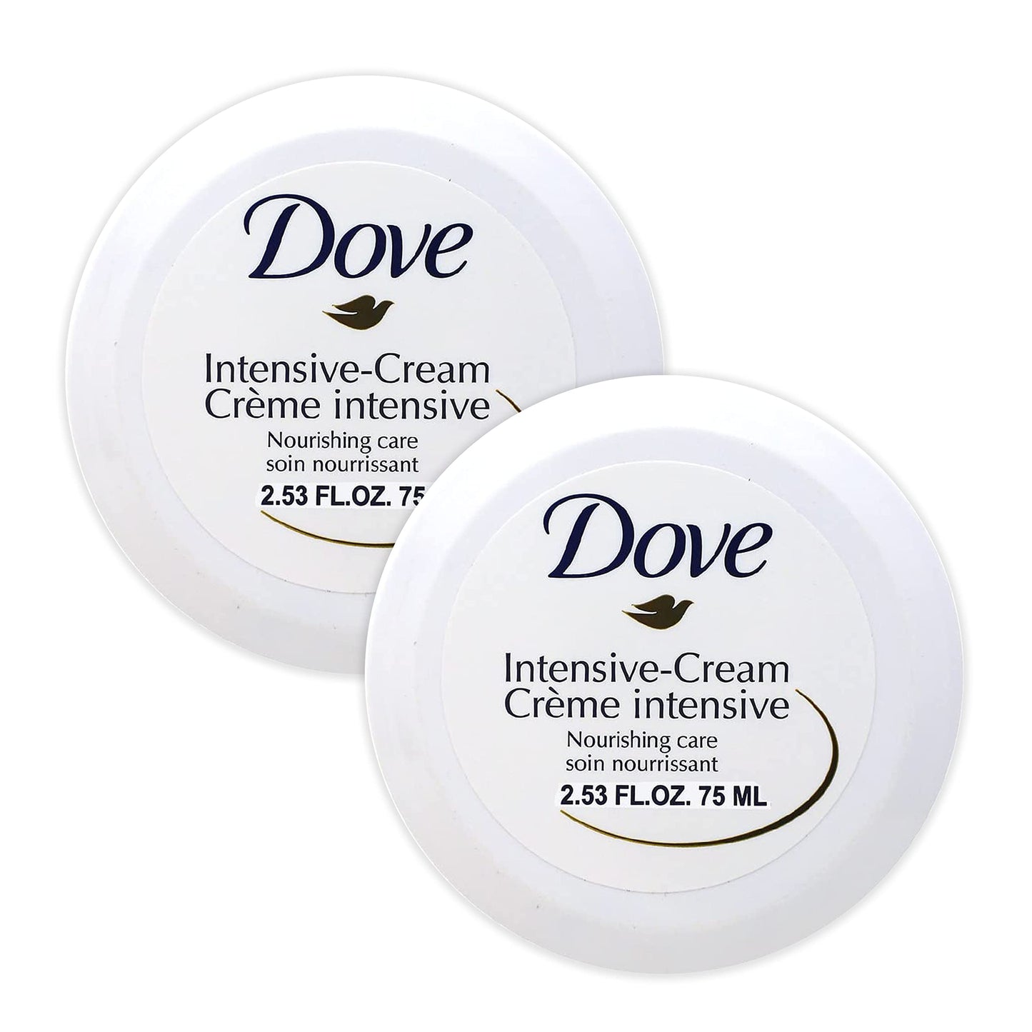 Dove Nourishing Body Care Face, Hand and Body Rich Nourishment Cream for Extra Dry Skin with 48 Hour Moisturization, 2.53 FL OZ (Pack of 2) Beauty & Personal Care Dove