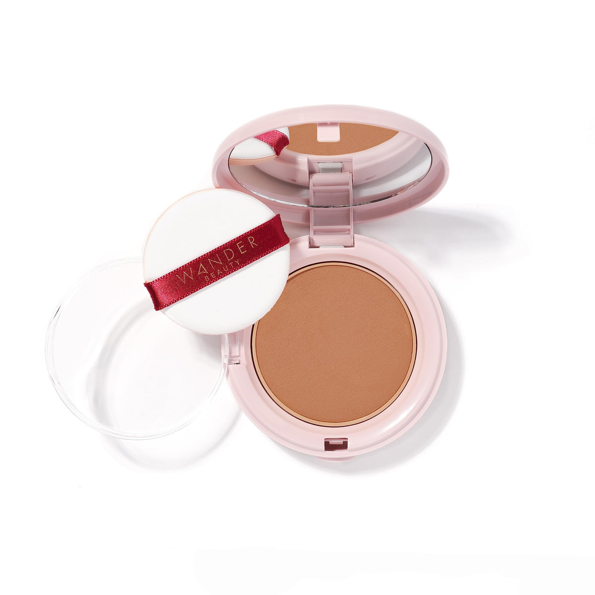 Wander Beauty Wanderlust Powder Foundation - Golden Rich - Blurs & Evens Skin Tone - Perfects & Hydrates With Hyaluronic Acid, Aloe, Honeysuckle, &
