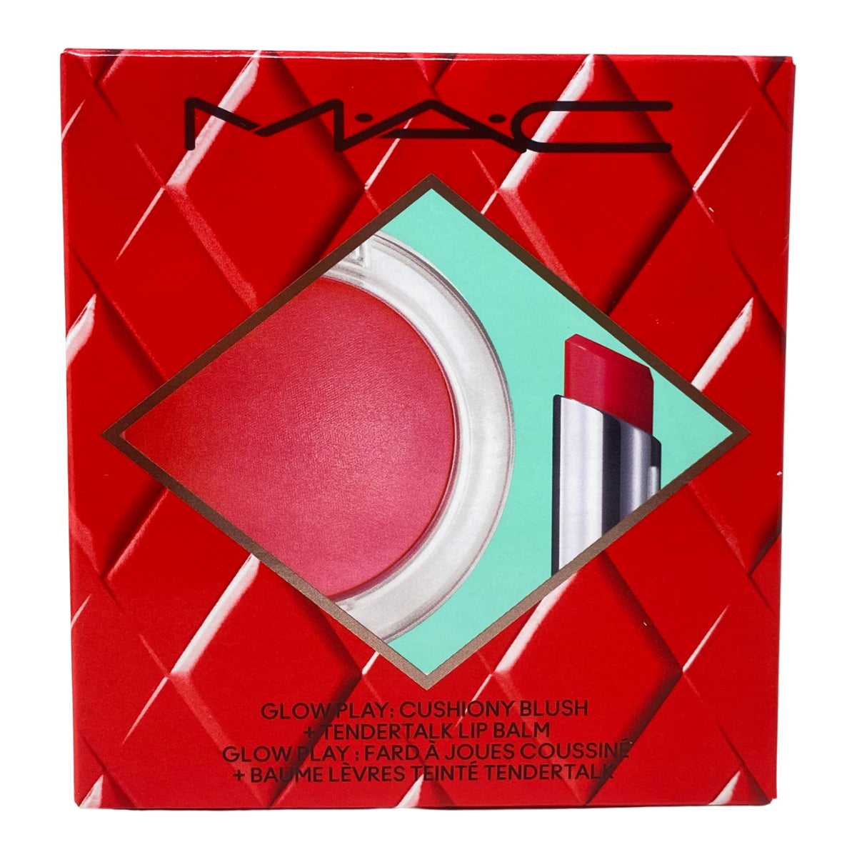 M.A.C Cosmetics No Work All Glow Play Kit: Pink - Glow Play Blush in Heat Index + Lip Balm in Banter.