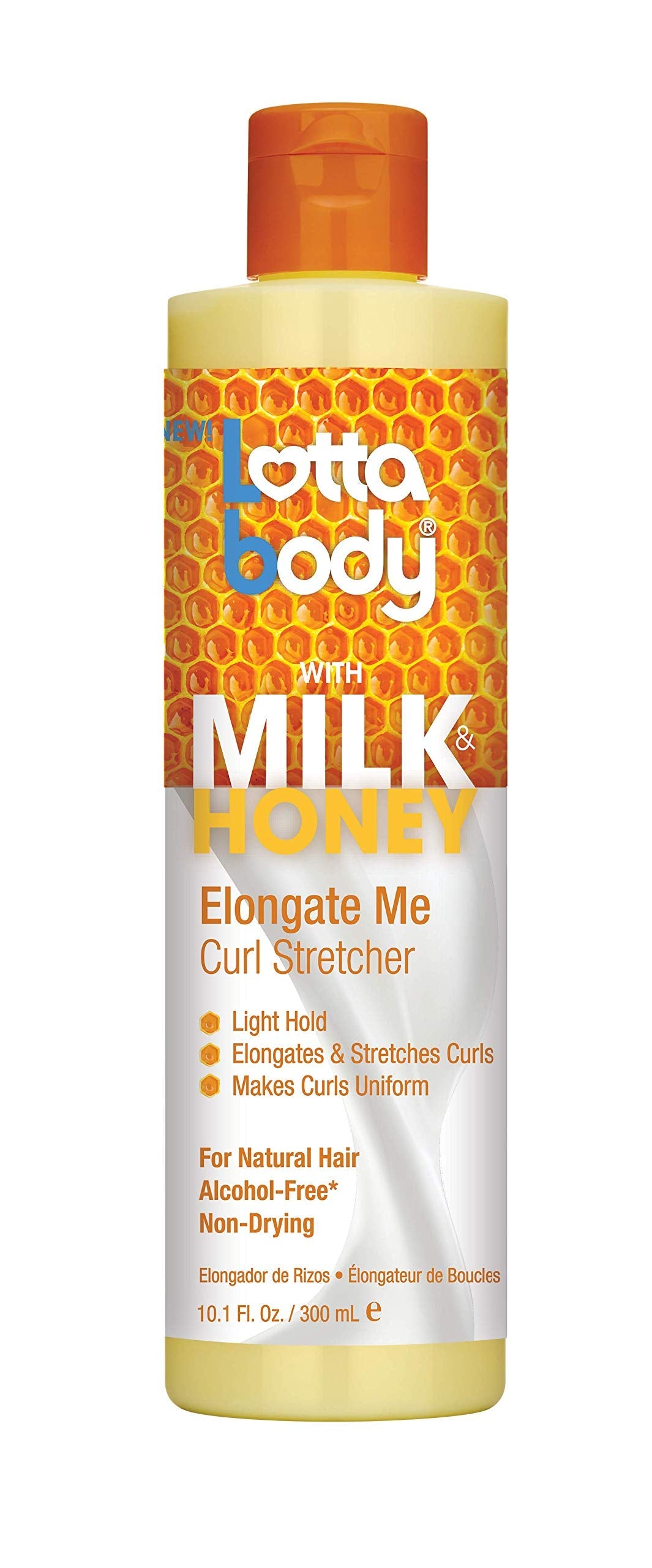 Lotta Body, Elongate Me Curl Stretcher, Milk & Honey Formula for Light Hold and Uniform Curls, 10.1 Fl Oz Beauty & Personal Care Lottabody
