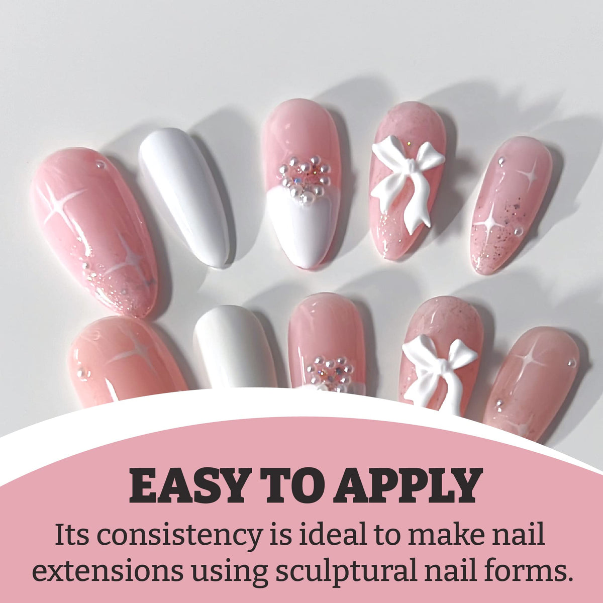 Frosted Pink BioBuilder Gel - Structuring Gel in a bottle for nail extensions by Mia Secret