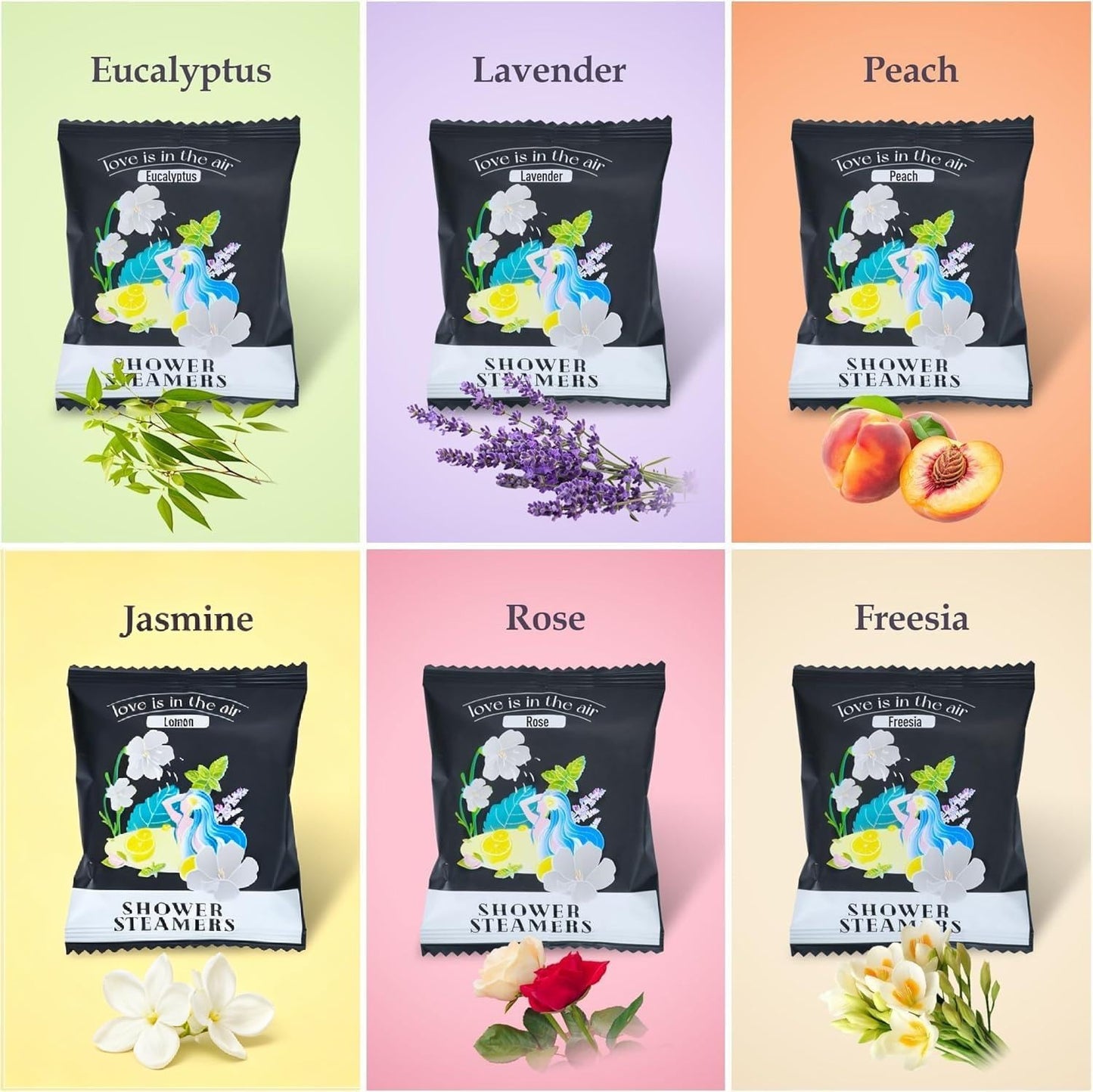 48pcs Aromatherapy Shower Steamers - Relaxation Birthday Christmas Set for Women and Men, Shower Bombs Tablets for Stress Relief and Self Care, Luxury Beauty and Personal Care HiHas