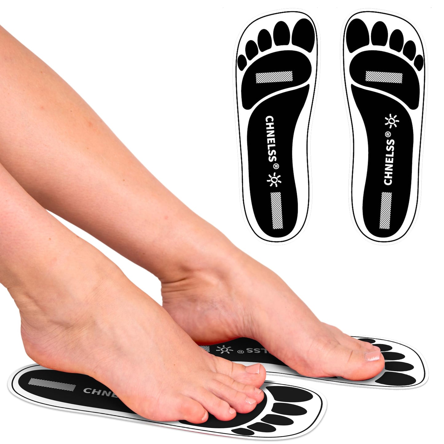 Black 180Pairs(360Feet)Disposable Spray Tanning Feet Pads for Hygienic Foot Protectors,Comfortable & Hygienic Spray Tan Pads Feet-Specifically for the Beauty & Personal Care CHNELSS