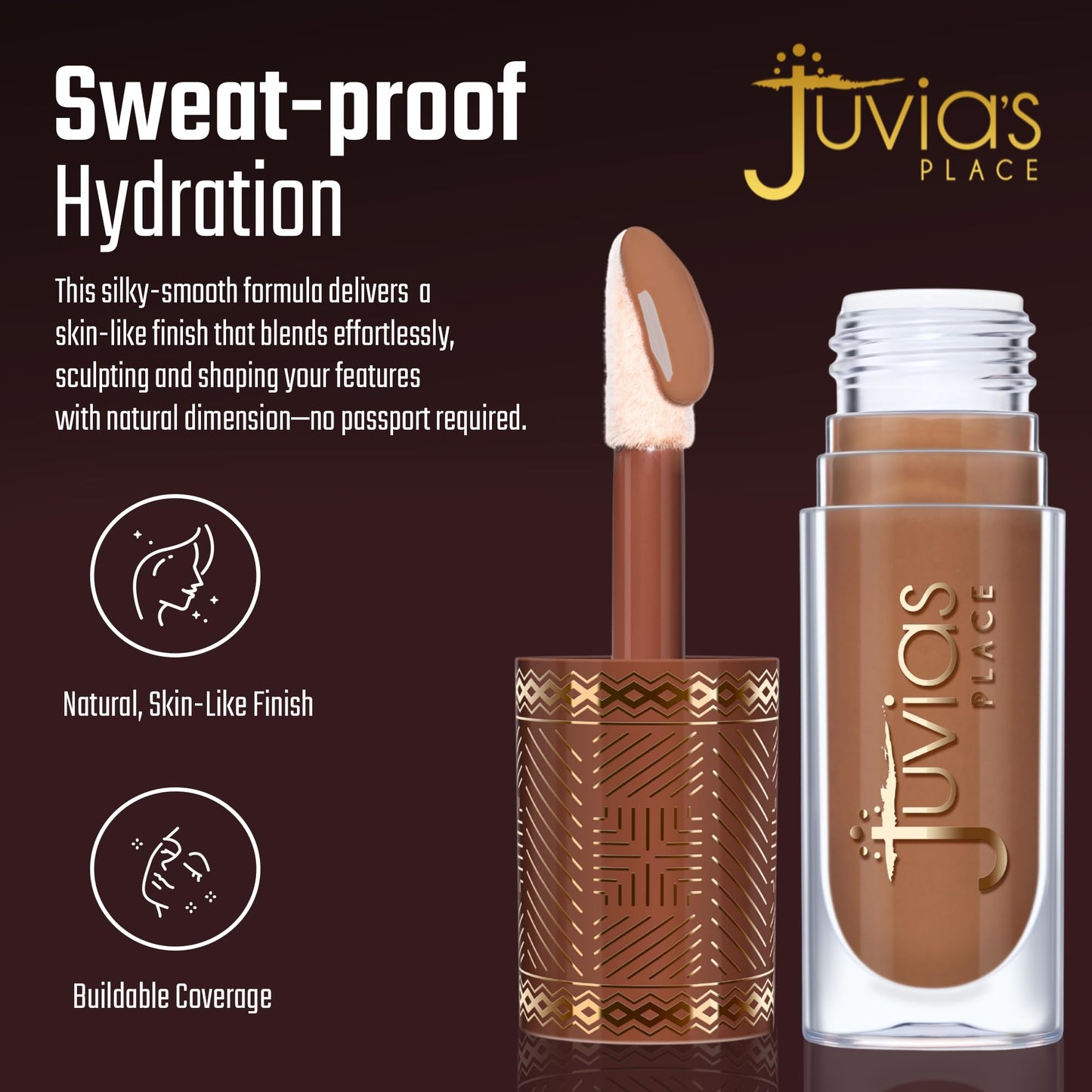 Juvia’s Place Bronzed Liquid Bronzer - Warm Pecan - Liquid Bronzer for Face w/Silky Blendable Texture - Buildable Coverage for Natural Contour Beauty & Personal Care Juvia's Place