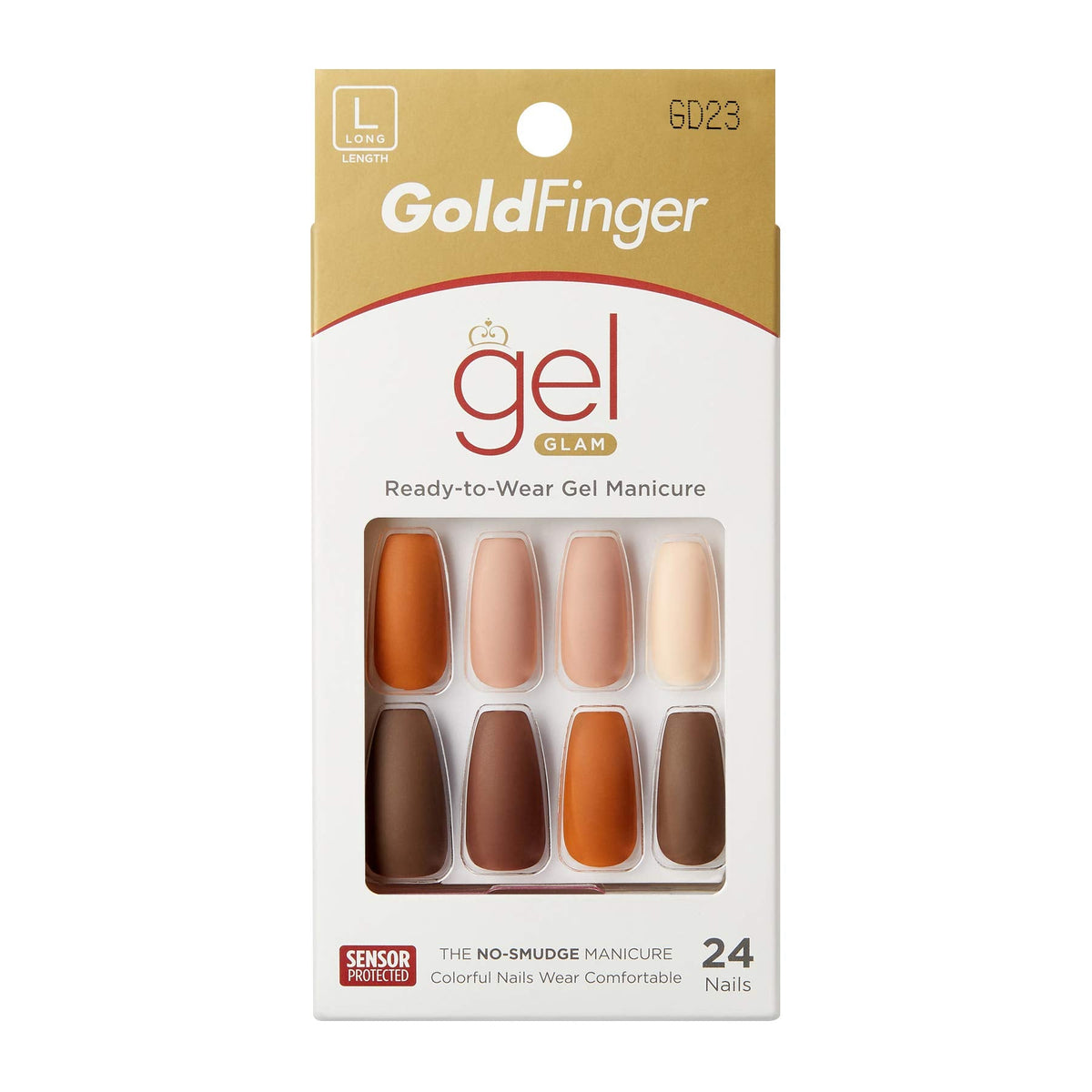 Gold Finger Gel Glam Design Nail (GD23) Beauty & Personal Care Goldfinger