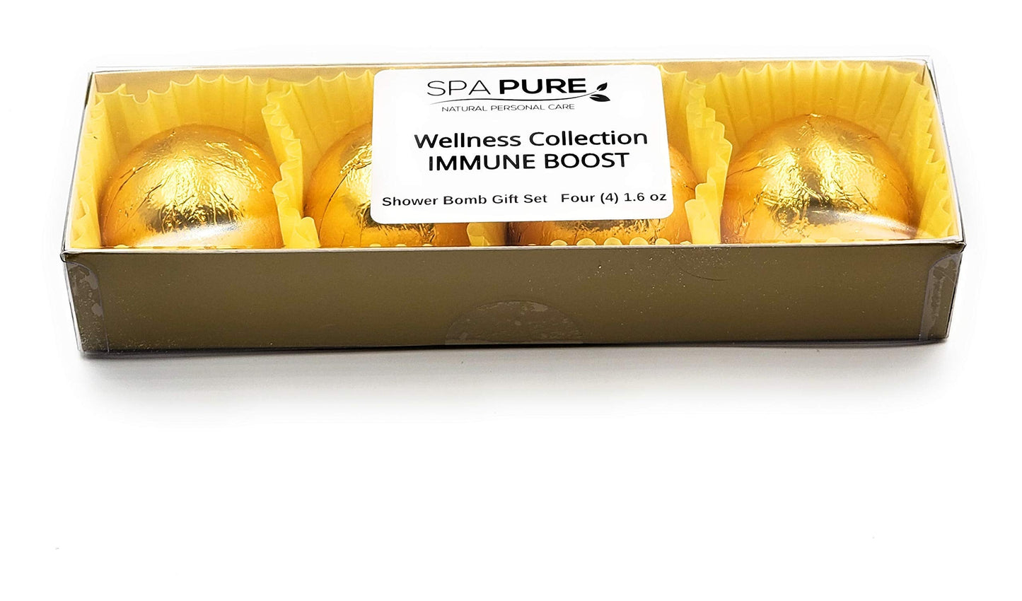 Spa Pure Immune Boost Aromatherapy Shower Steamers Bombs - Shower Bombs with Essential Oils - Unisex Bath Melts - Self Care and Relaxation Shower Beauty and Personal Care Spa Pure