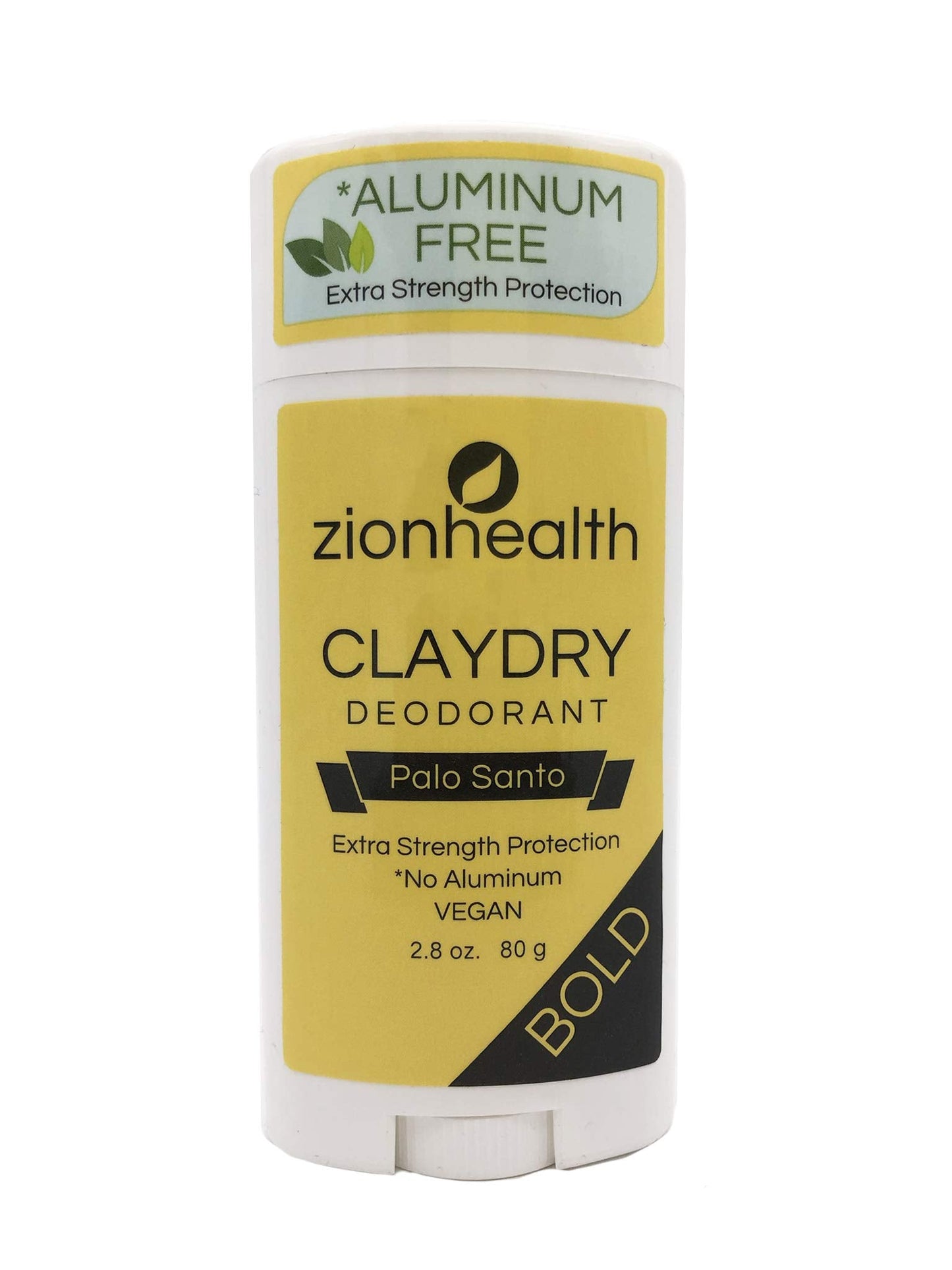 Clay Dry Bold Palo Santo Deodorant Zion Health 2.8 oz Stick Beauty and Personal Care Zion Health