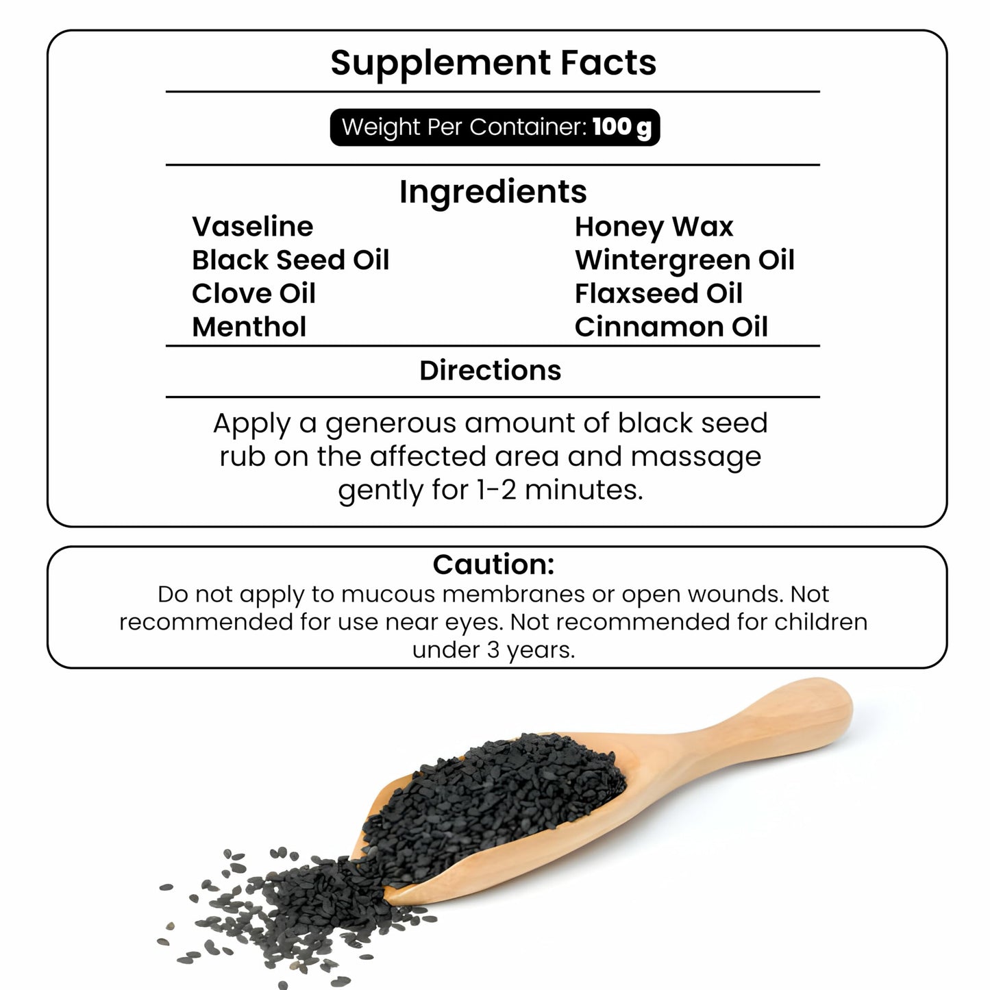 HERBOGANIC Black Seed Rub - Infused with Soothing Properties - Crafted to Provide Comfort to Joints, Muscles, Shoulders and Beyond - 3.5 oz.… Beauty and Personal Care HERBOGANIC