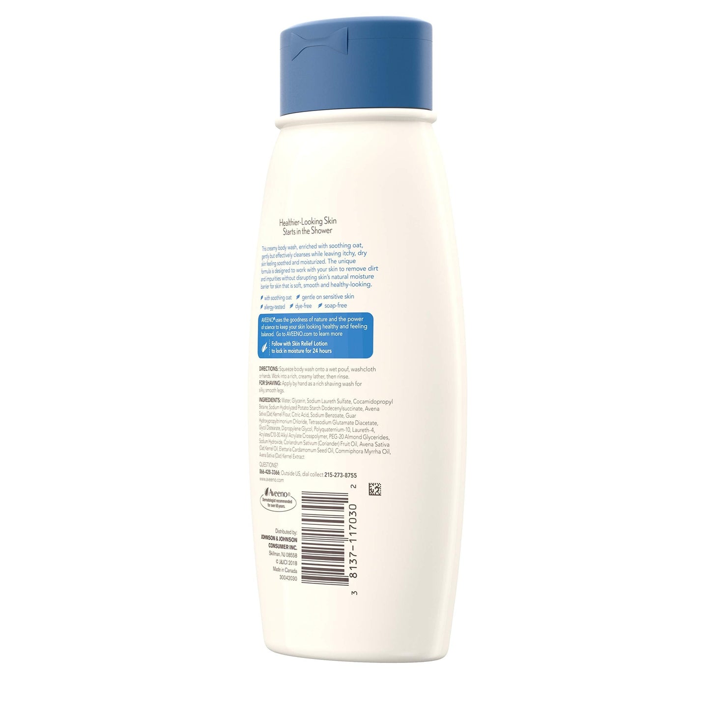 Aveeno Active Naturals Skin Relief Body Wash, Fragrance Free, 18 Fl Oz (Pack of 1) Beauty & Personal Care Aveeno