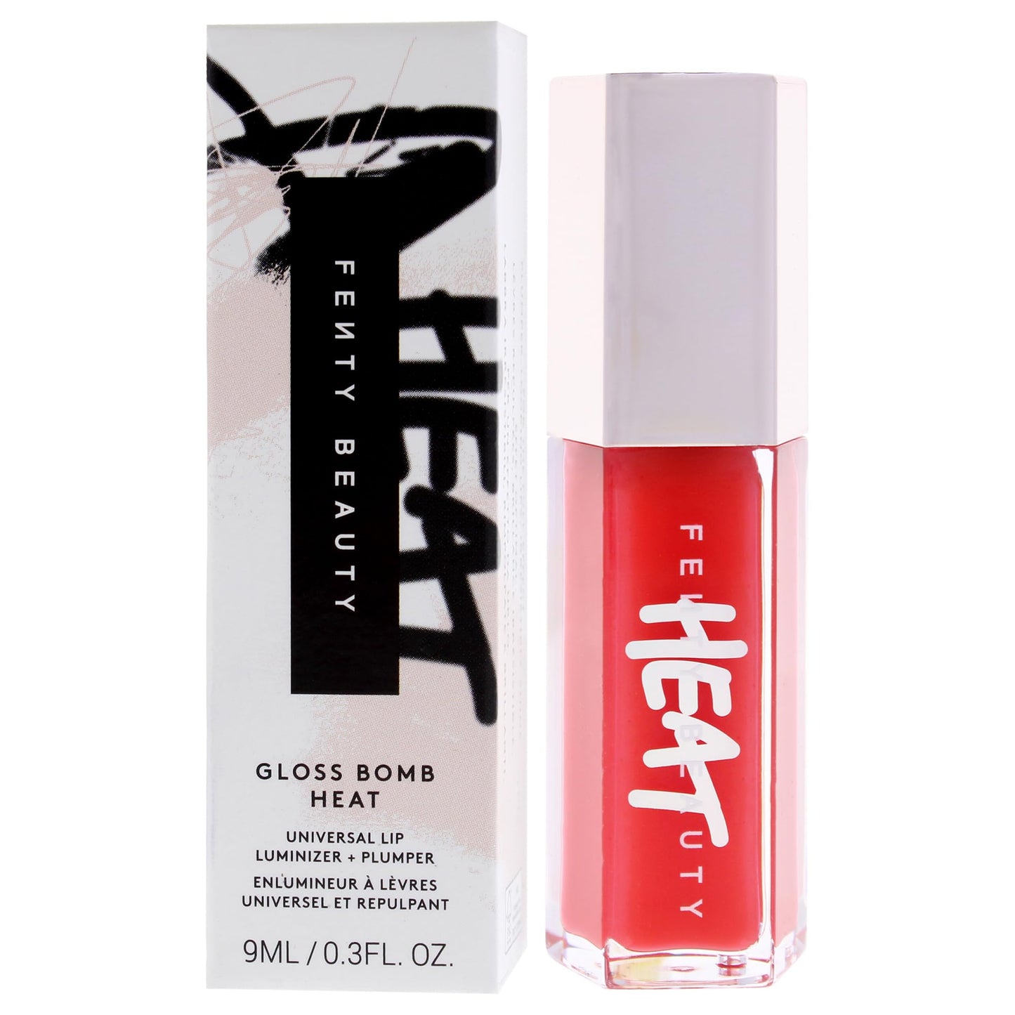 Gloss Bomb Heat Universal Lip Luminizer Plus Plumper - 01 Hot Cherry by Fenty Beauty for Women - 0.3 oz Lip Gloss Beauty & Personal Care FENTY BEAUTY