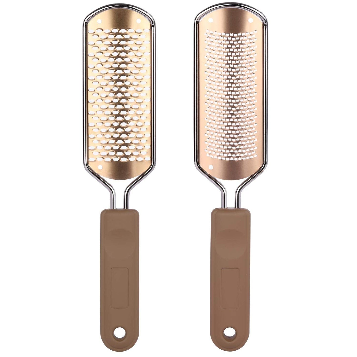 2 Pack Foot File & Rasp Callus Remover - Stainless Steel Coarse & Fine Scraper for Dry/Wet Feet, Professional Dead Skin Scrubber & Cracked Heel Care Beauty & Personal Care LoveBB