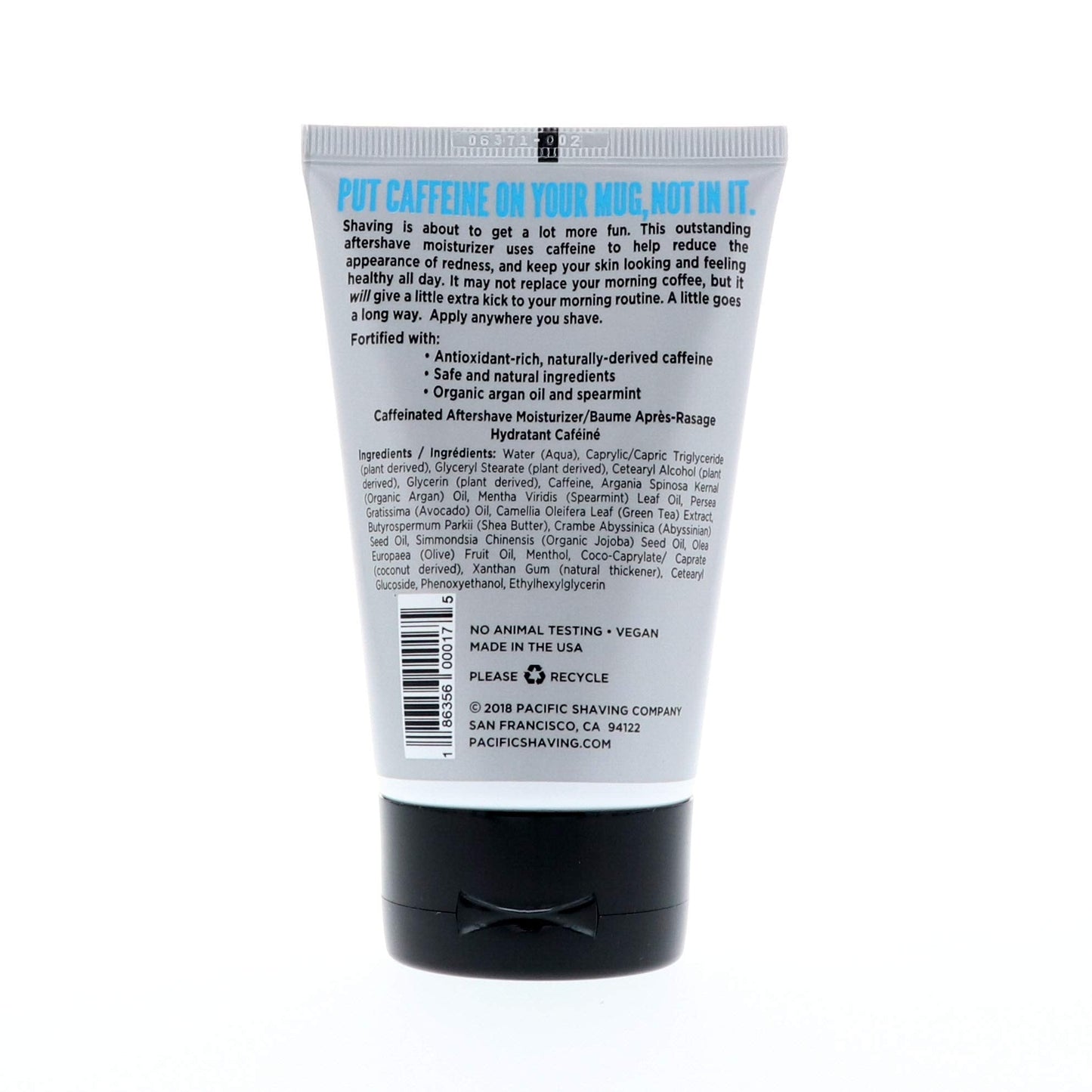 Pacific Shaving Company Caffeinated Aftershave - Helps Reduce Appearance of Redness, With Safe, Natural, and Plant-Derived Ingredients, Soothes Skin… Beauty & Personal Care Pacific Shaving Company