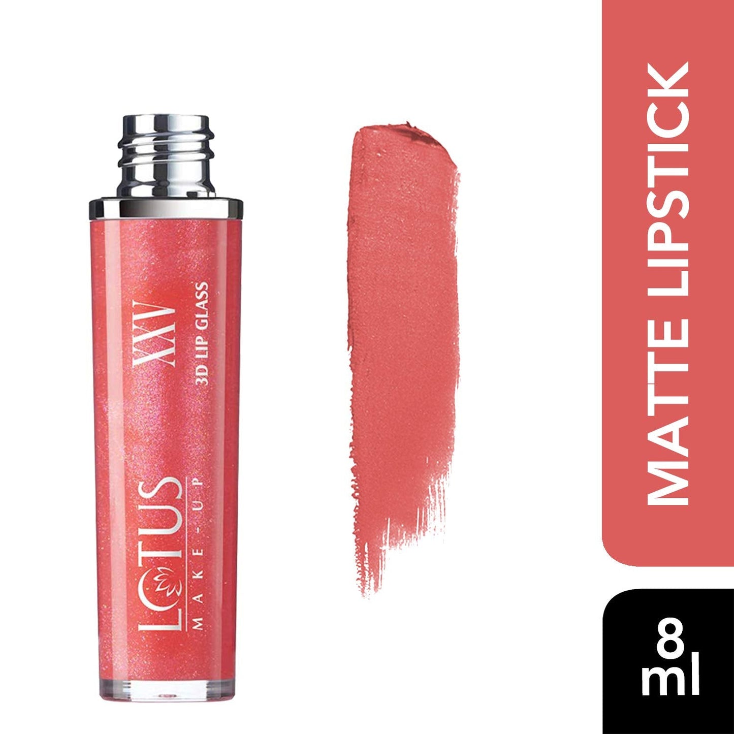 Lotus Makeup Xxv 3d Lip Gloss Exotica, Peach, 8 ml Beauty & Personal Care Lotus