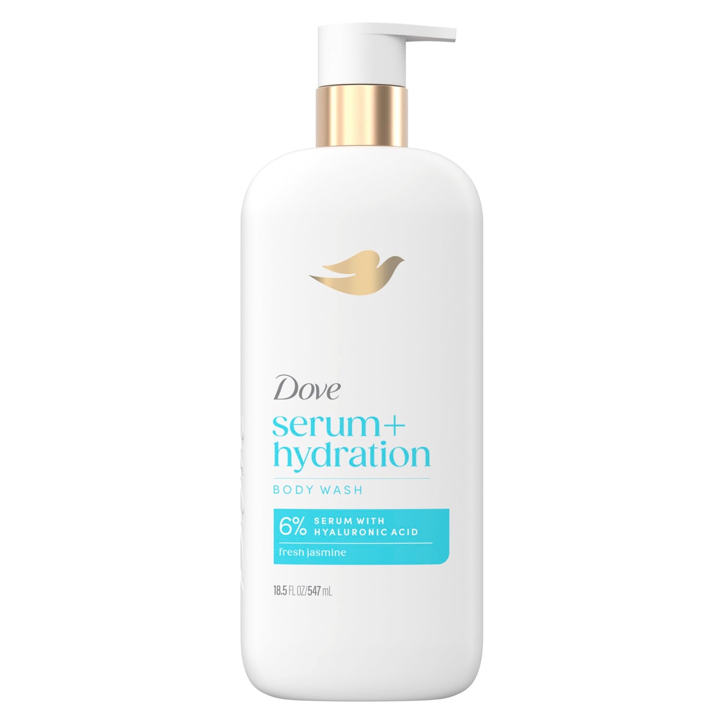 Dove Body Wash Hydration Boost Actively drenches dry skin 6% hydration serum with hyaluronic 18.5 oz Beauty & Personal Care Dove
