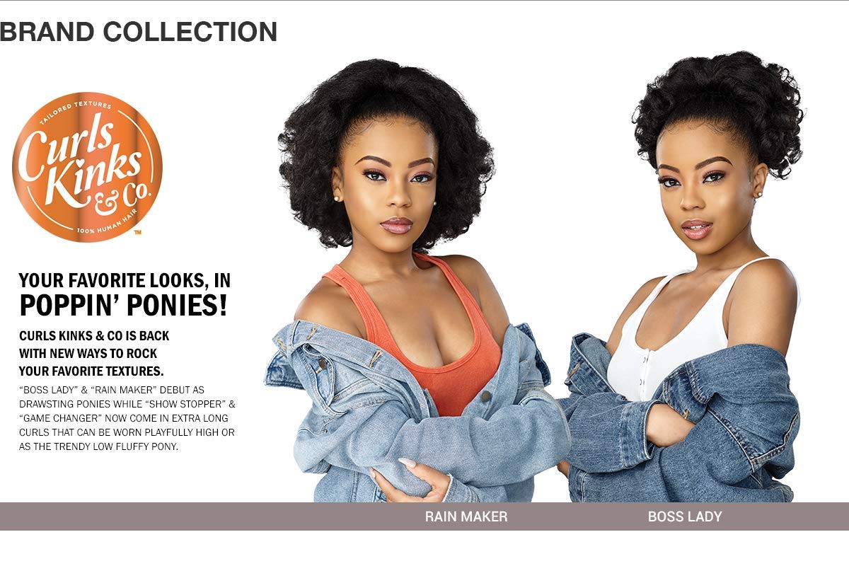 Sensationnel Curls Kinksandco Ponytails-Top Lady,2 DARKBROWN