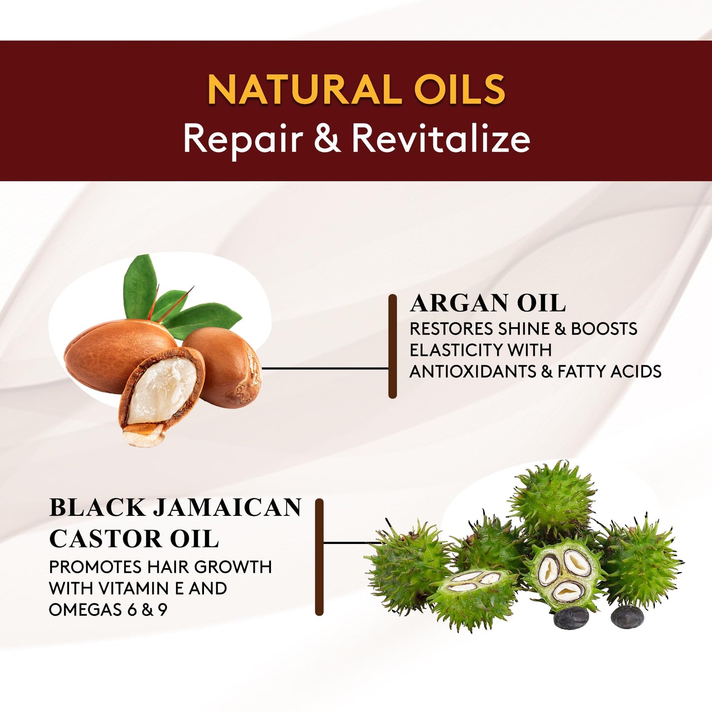 OKAY Black Jamaican Castor Oil Leave In Conditioner - Hair Moisturizer For Women And Men, Natural Hair Product For Hair Growth, Curly Hair Grease Beauty & Personal Care OKAY