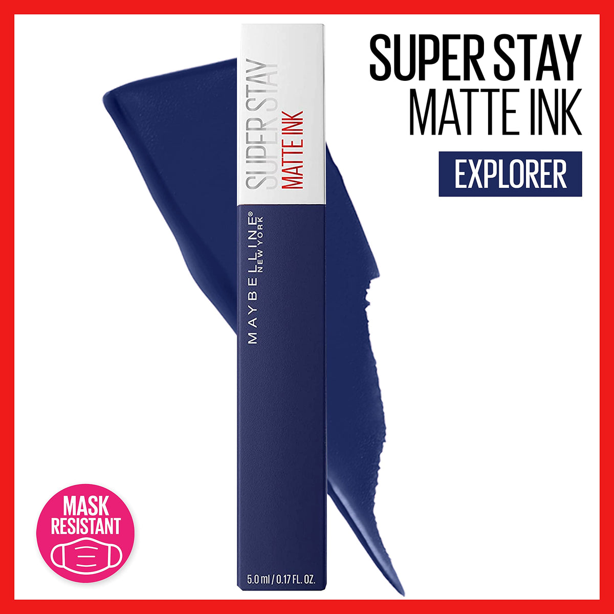 Maybelline New York SuperStay Matte Ink Liquid Lipstick, City Edition, Explorer, 0.17 Ounce Beauty & Personal Care MAYBELLINE