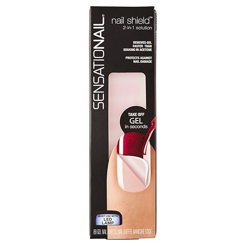 SensatioNail Nail Shield 2-in-1 Nail Protection Solution incl. (88) Nail Shields Beauty & Personal Care Sensationail