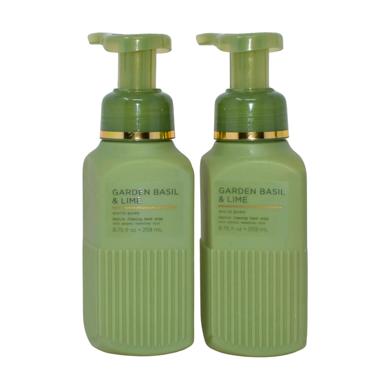 Bath & Body Works Foaming Hand Soap, Set of 2, 8.75oz Each (Garden Basil Lime) Beauty & Personal Care Bath & Body Works