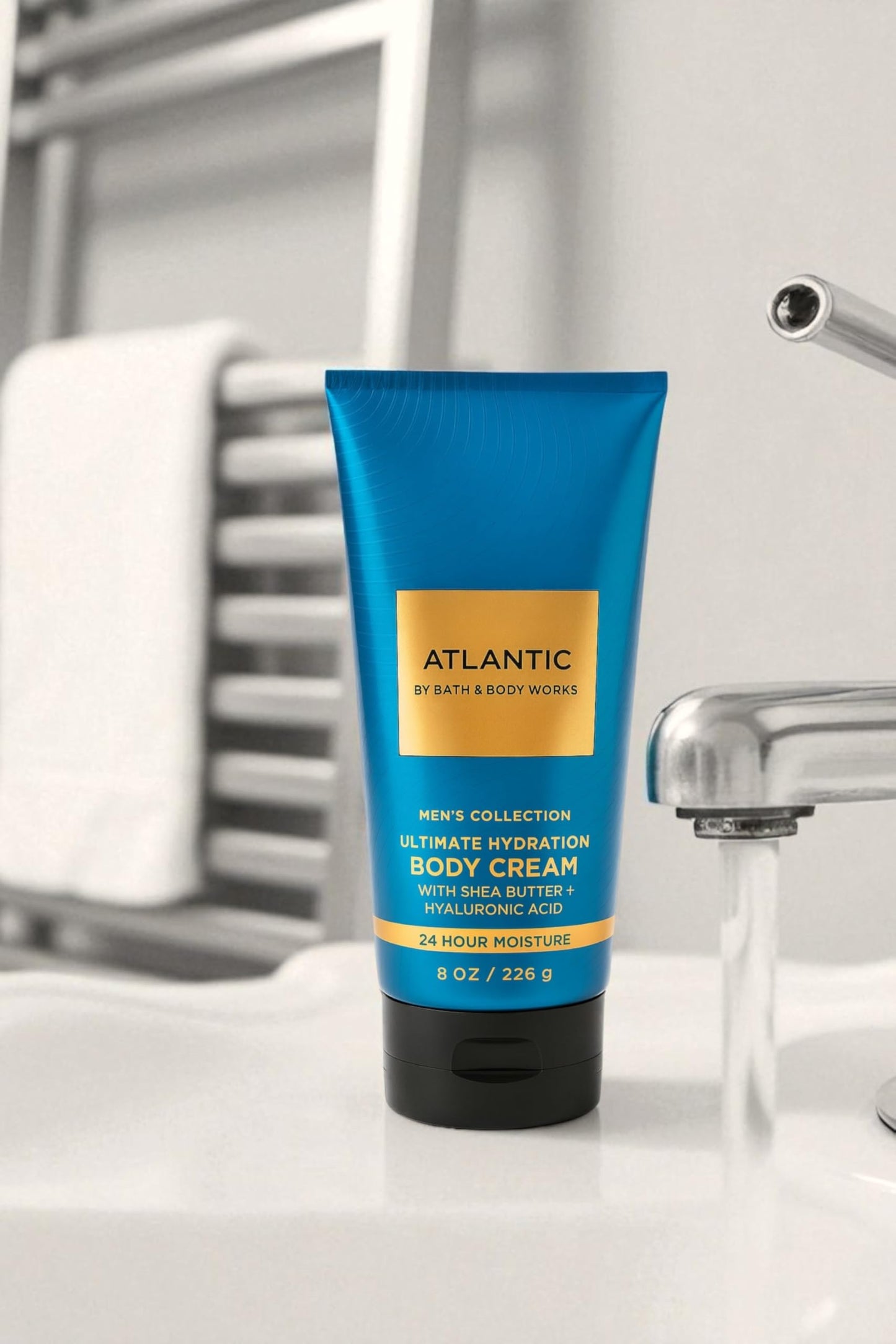 Bath & Body Works Men’s Atlantic Ultimate Hydration Body Cream, 8 oz / 226 g - Aloe, Shea Butter, Cocoa Butter, 24-Hour Moisture Beauty & Personal Care Bath & Body Works