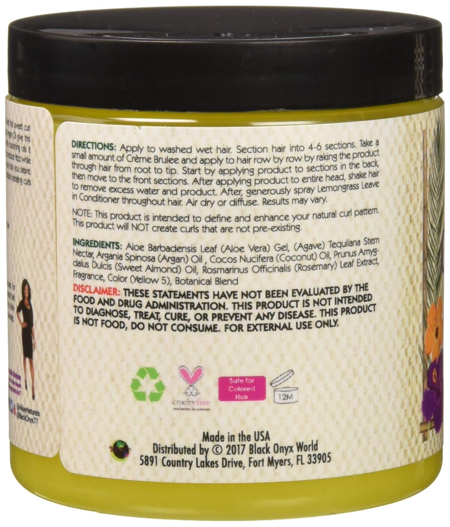 Alikay Naturals Creme Brulee Curling Delight Natural Aloe Vera, Argan Oil & Agave Nectar 8 Ounce Beauty & Personal Care Alikay Naturals