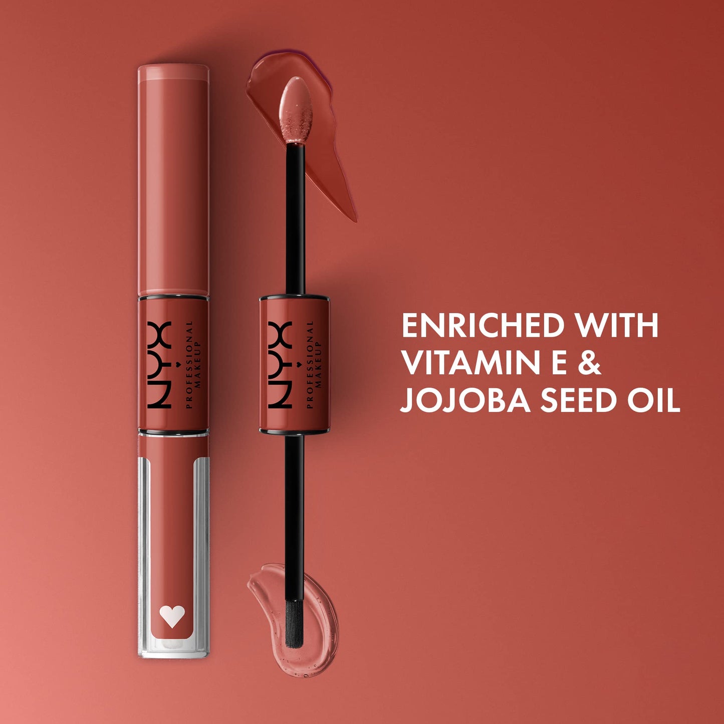 NYX PROFESSIONAL MAKEUP Shine Loud, Long-Lasting Liquid Lipstick with Clear Lip Gloss - Life Goals (Peach Nude) Beauty & Personal Care NYX PROFESSIONAL MAKEUP