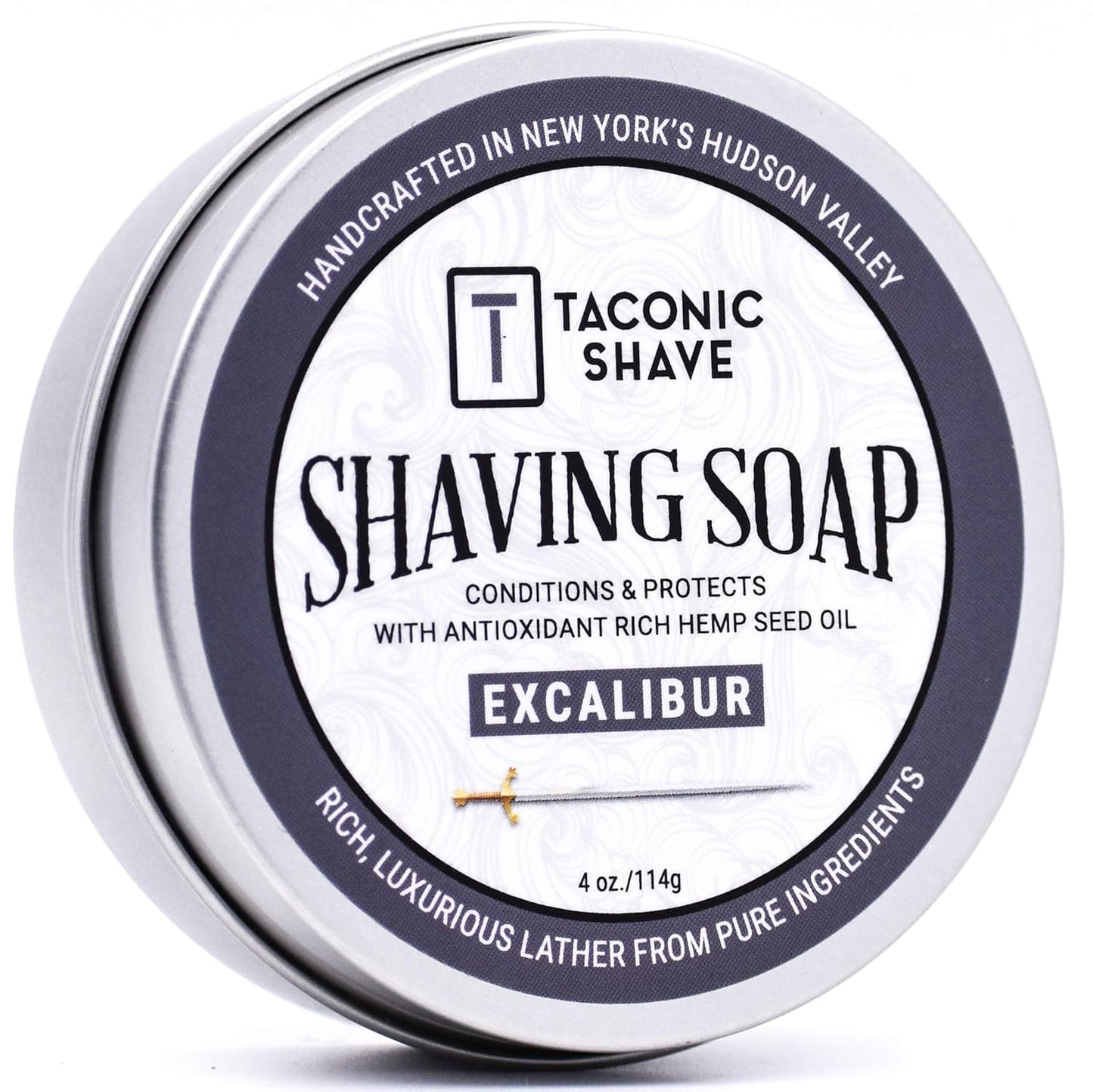 Taconic Shave Excalibur Scent Shaving Soap - Clean Masculine Cologne Aroma - Barbershop Quality Lather Puck with Natural Oils - Smooth Glide Beauty and Personal Care Taconic Shave