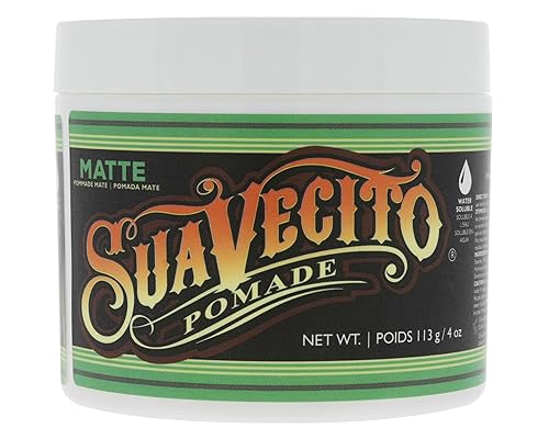 Suavecito Pomade Matte (No Shine) Formula 4 oz, 1 Pack - Medium Hold Hair Pomade For Men - Matte Hair Paste For Natural Texture Hairstyles Beauty & Personal Care Suavecito