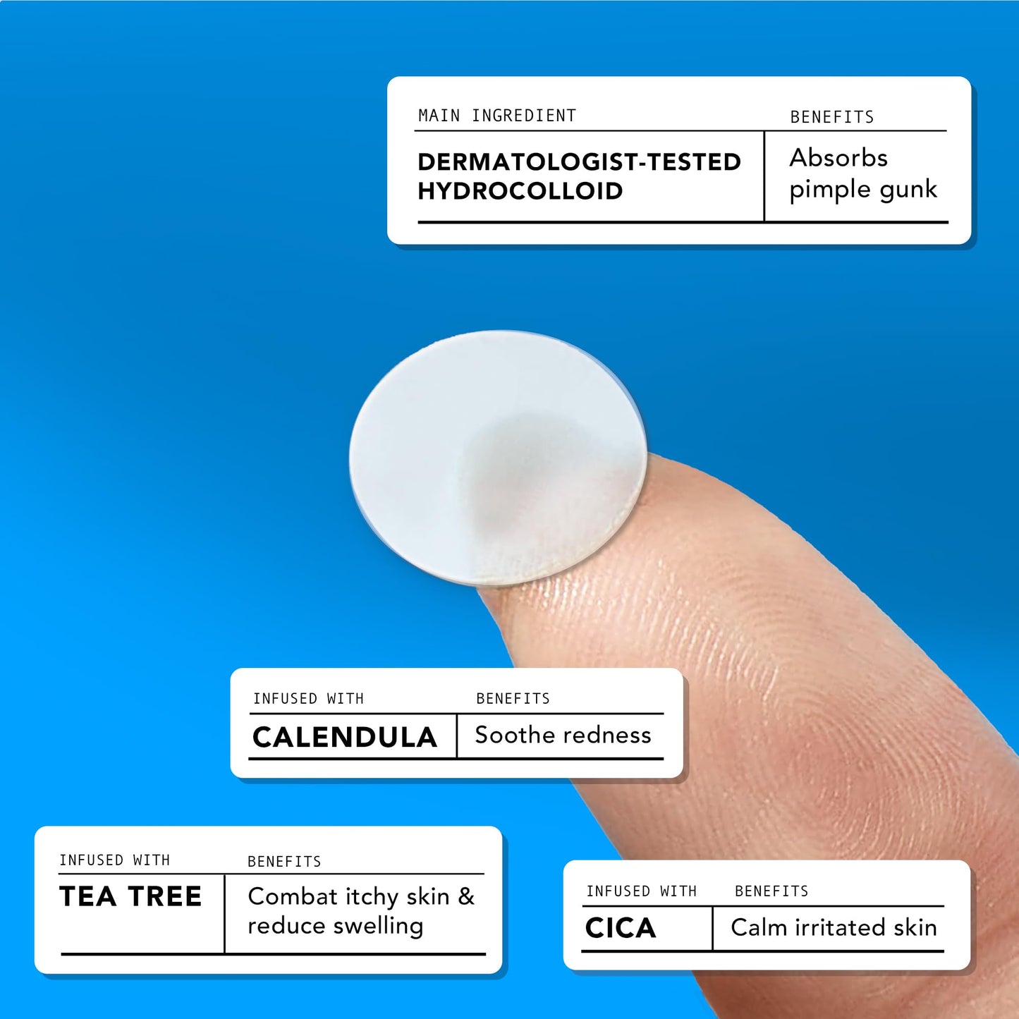 AVARELLE Pimple Patches for Face | Hydrocolloid Acne Patches for Covering Blemishes | Zit Patches with Tea Tree, Calendula, & Cica | HSA Store Beauty & Personal Care AVARELLE