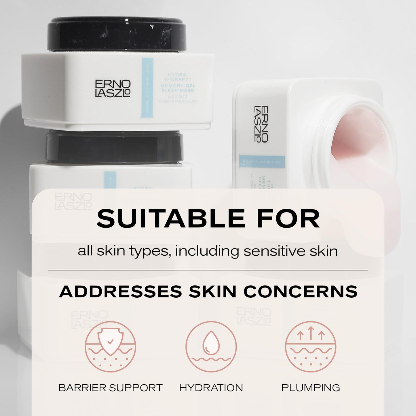 Erno Laszlo Hydra-Therapy Memory Gel Sleep Mask, Overnight Hydration, Leave-on Face Mask with Antioxidants and Vitamin E for Smooth and Elastic Skin Beauty & Personal Care Erno Laszlo
