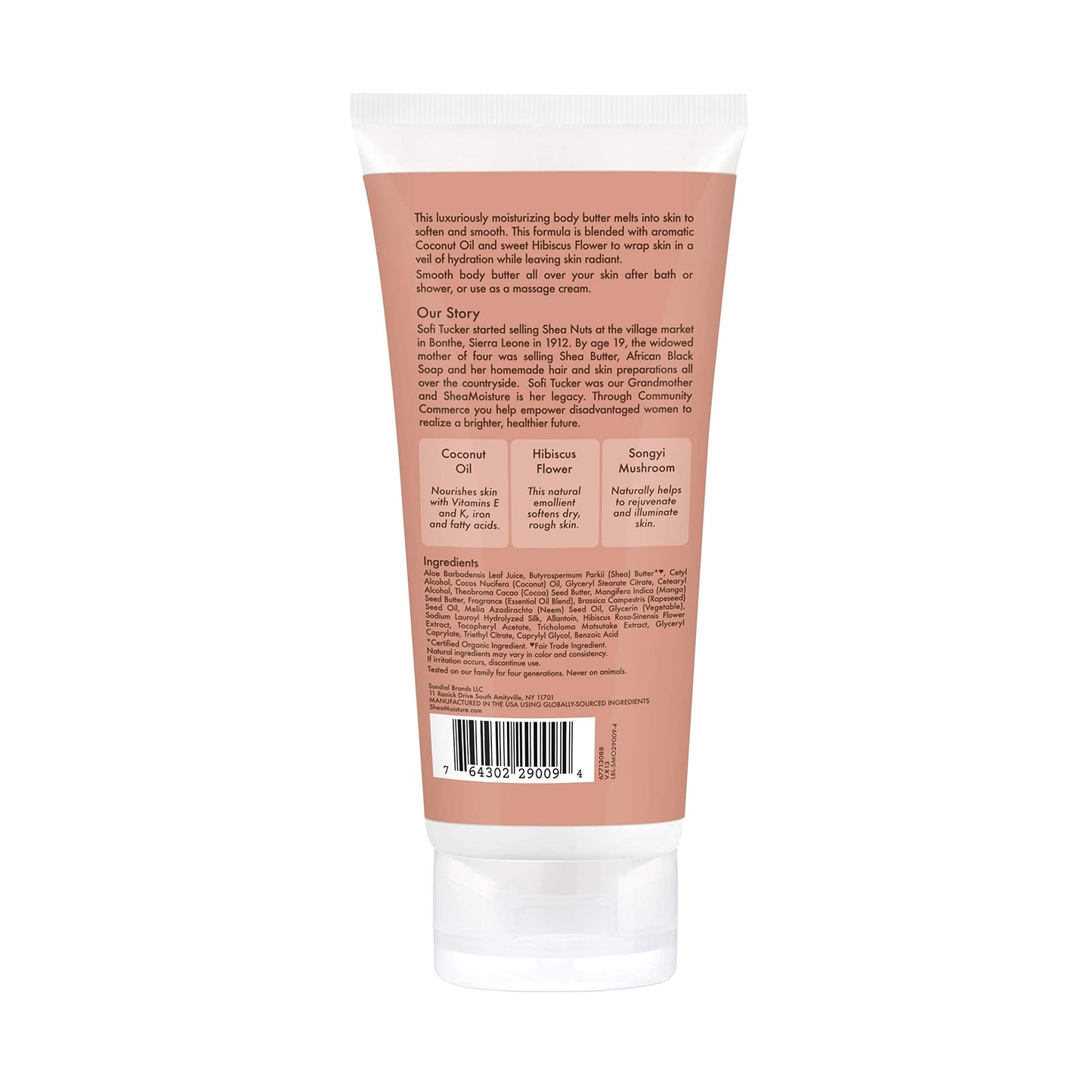 SheaMoisture Coconut & Hibiscus Body Butter, 6 Ounce Beauty & Personal Care Shea Moisture