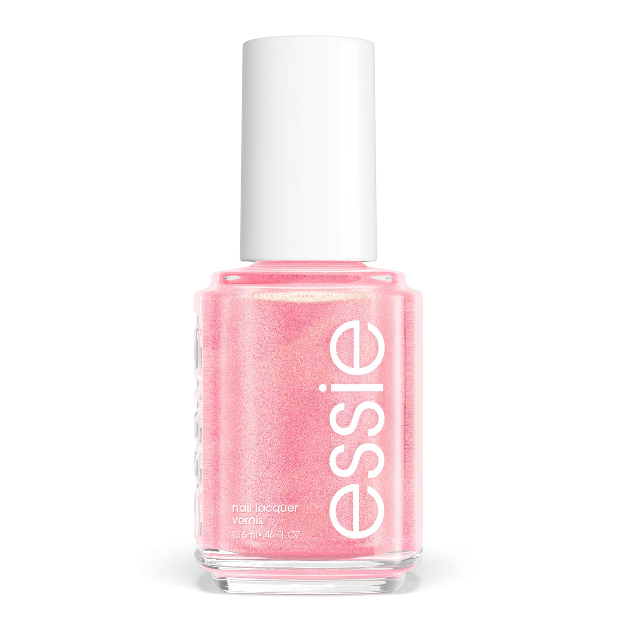 Essie Nail Polish, Salon-Quality, 8-Free Vegan, Iridescent Sheer Pink, Birthday Girl, 0.46 fl oz