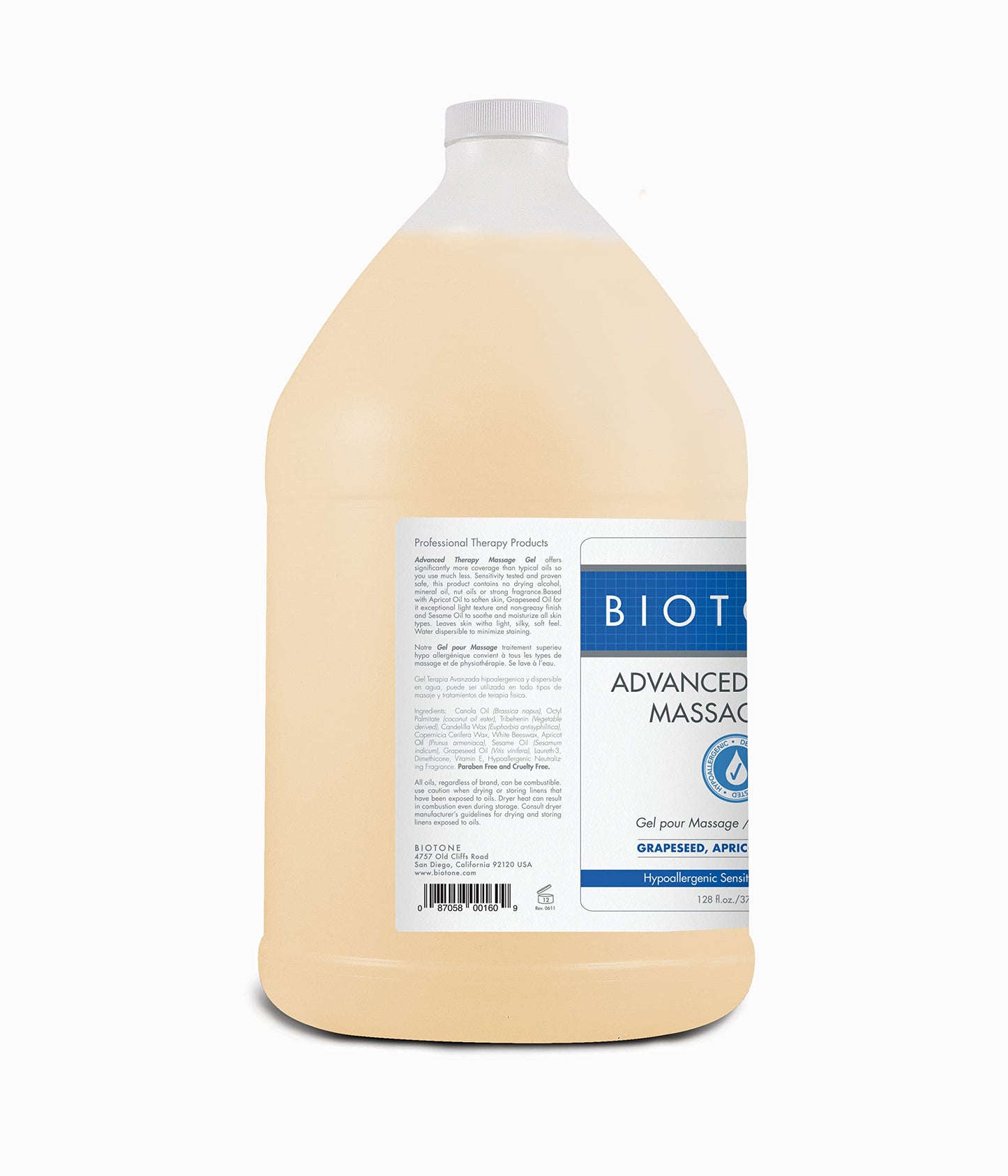 BIOTONE Advanced Therapy Massage Gel, Smooth, Silky Glide Without the Oil Feel, Ideal Workability, Nut-Oil Free, Hypoallergenic Beauty & Personal Care BIOTONE