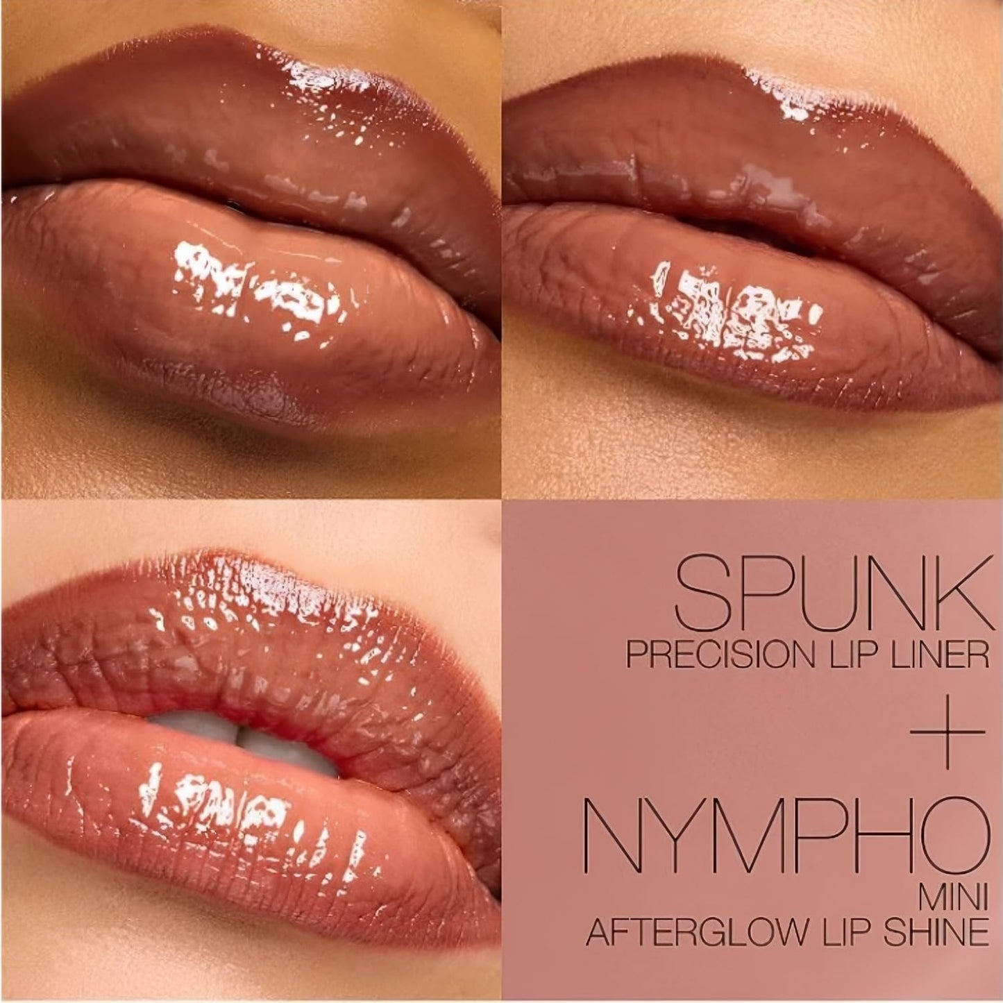 NARS Line & Shine Lip Duo - Precision Lip Liner & Mini Afterglow Lip Shine - Spunk & Nympho Beauty & Personal Care NARS