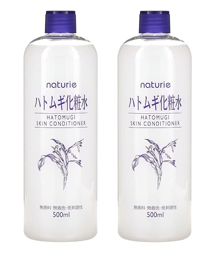 Naturie Adlay (Hatomugi) Skin Conditioner Lotion Toner 500ml Coix Seed Extract 2pack Bundle Beauty & Personal Care SOFIA BY ODE
