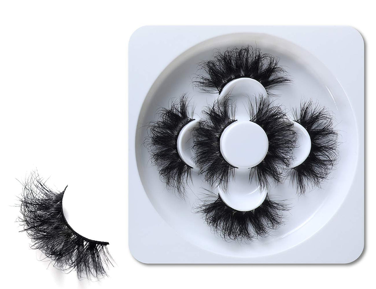 HICOCU 25mm Lashes Mink 3 Pairs False Eyelashes Dramatic Look lashes 25mm Set Pack 3D Lashes Long Volume Mink Eyelashes(WYS-SHD-3) Beauty & Personal Care HICOCU