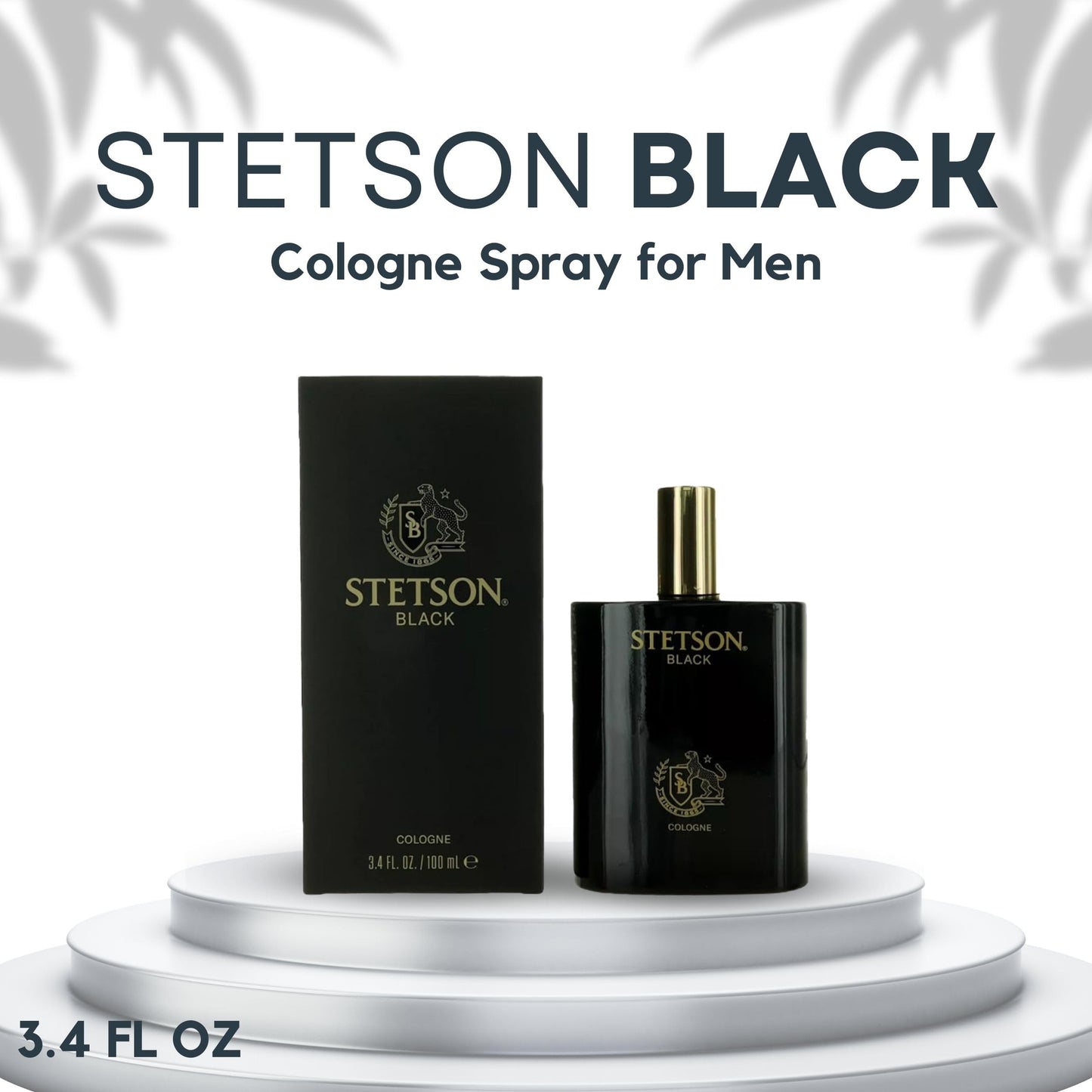 Stetson Black Cologne for Men Spray 3.4 Ounces Beauty & Personal Care Stetson