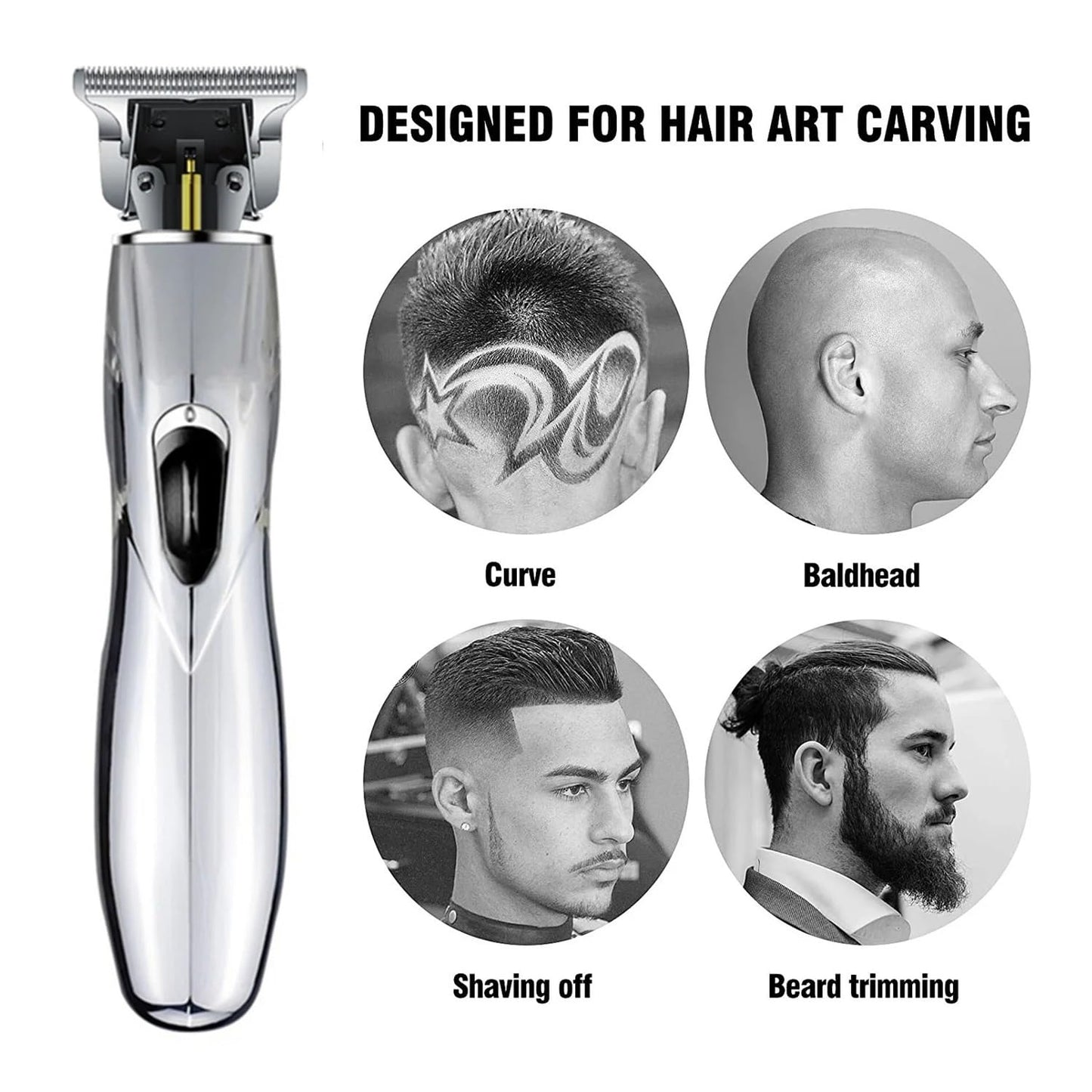 EWKYLSEM Cordless Professional Electric Hair Trimmer Beard Clipper for Men Cutting Rechargeable Haircut Machine(with Box) Beauty and Personal Care EWKYLSEM