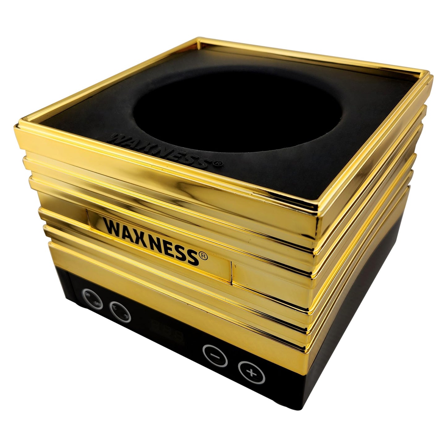 Waxness W-CUBE Digital Professional Wax Heater - Gold, 1 lb Capacity, Digital Temperature Control with Memory, 100W, for Professional Use Beauty and Personal Care Waxness