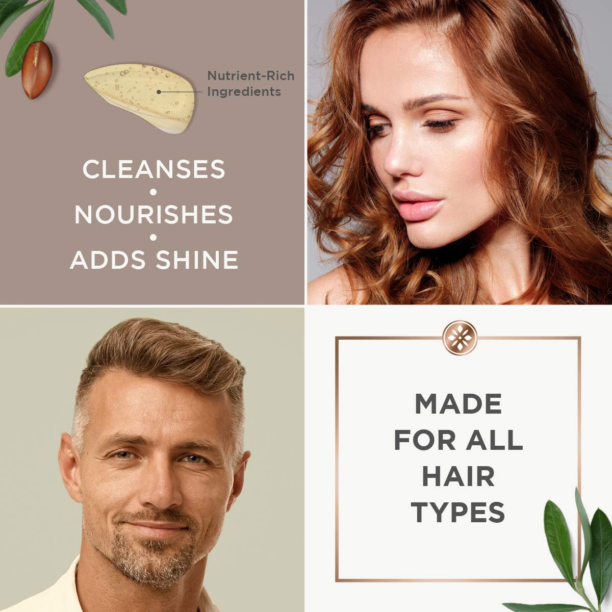 Argan Magic Shine Boosting Shampoo - Gently Cleanses and Restores Hair to Calm Frizz and Boost Shine | Made in USA, Paraben Free, Cruelty Free (1 Beauty & Personal Care Argan Magic
