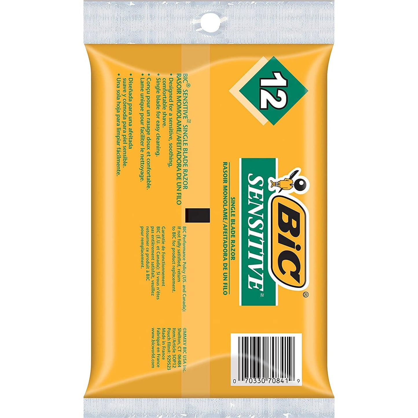 Bic Single Blade Shavers Sensitive Skin - 12 ct (3 packs of 12) Beauty and Personal Care BIC
