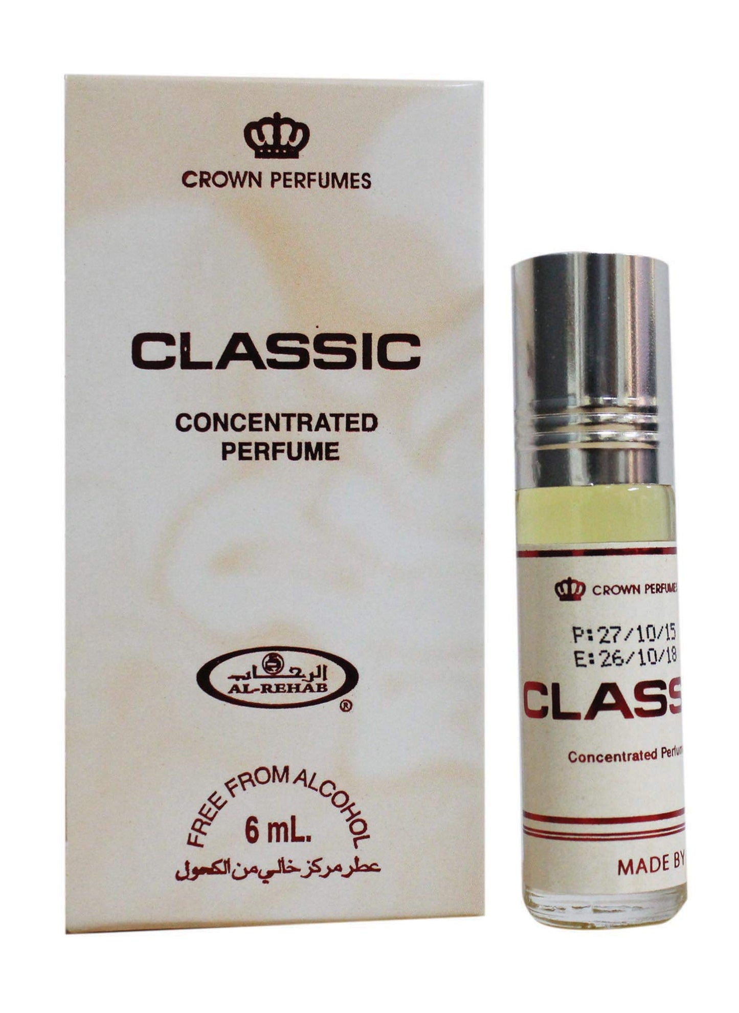 Classic - 6ml (.2oz) Roll-on Perfume Oil by AlRehab (Box of 6) Beauty & Personal Care Al-Rehab